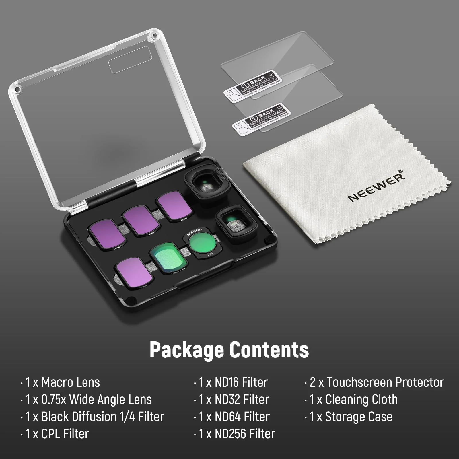 NEEWER FL-B17 6-Pack Filter & Lens Set for DJI Osmo Pocket 3 / Pocket 4 - Image 9