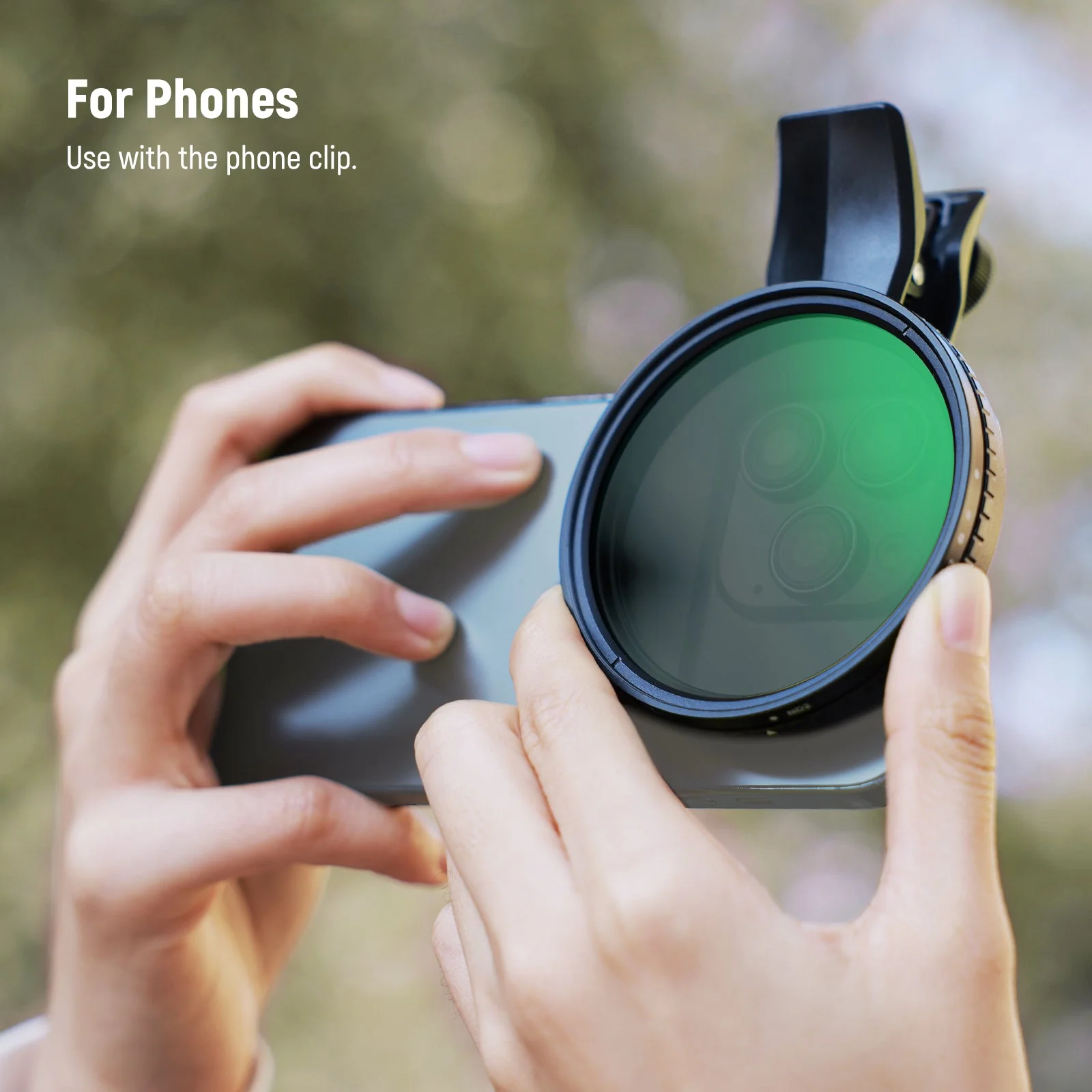 NEEWER FL-B21/FL-B25 67mm Variable ND2-32 Filter with Clip For Smartphone - Image 11