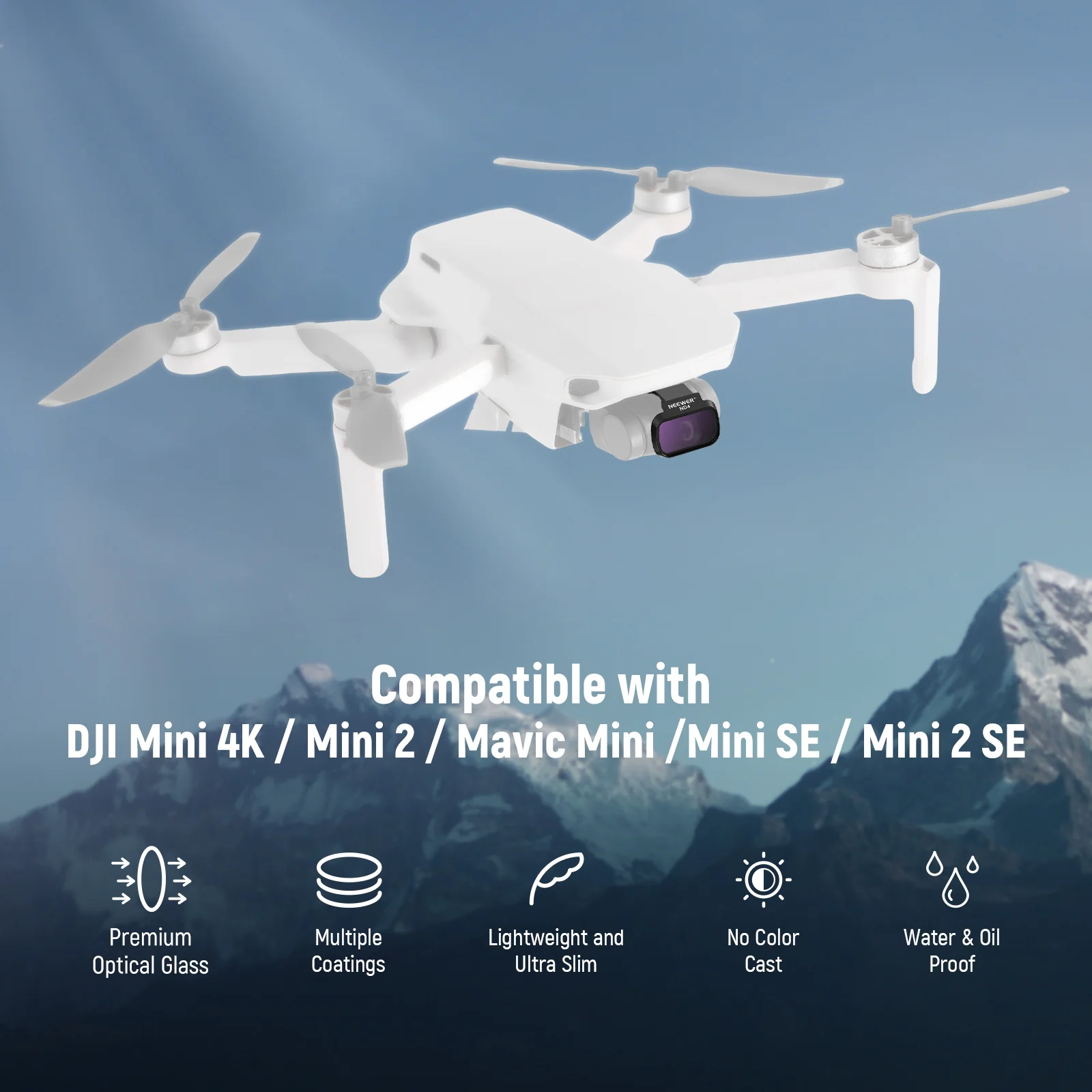 NEEWER ND/CPL/UV Filters Set For DJI Mini 4K/2/Mavic/SE/2 SE - Image 10