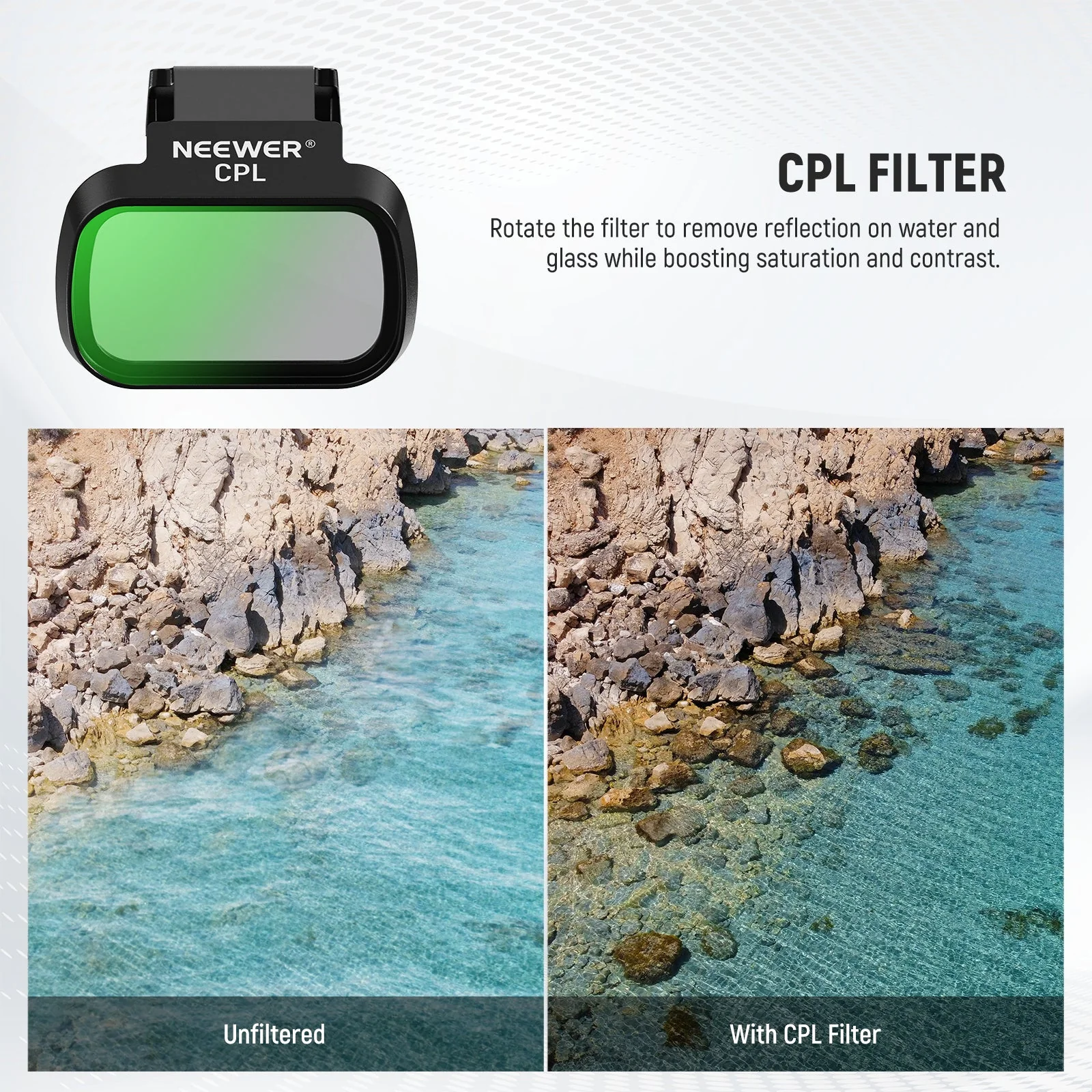 NEEWER ND/CPL/UV Filters Set For DJI Mini 4K/2/Mavic/SE/2 SE - Image 4