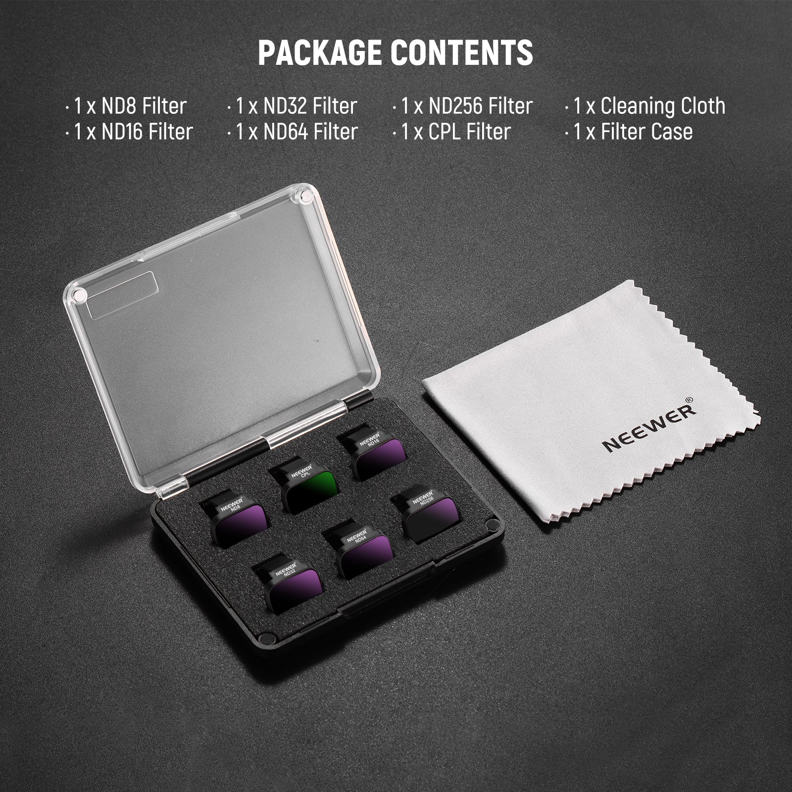 NEEWER ND/CPL/UV Filters Set For DJI Mini 4K/2/Mavic/SE/2 SE - Image 8