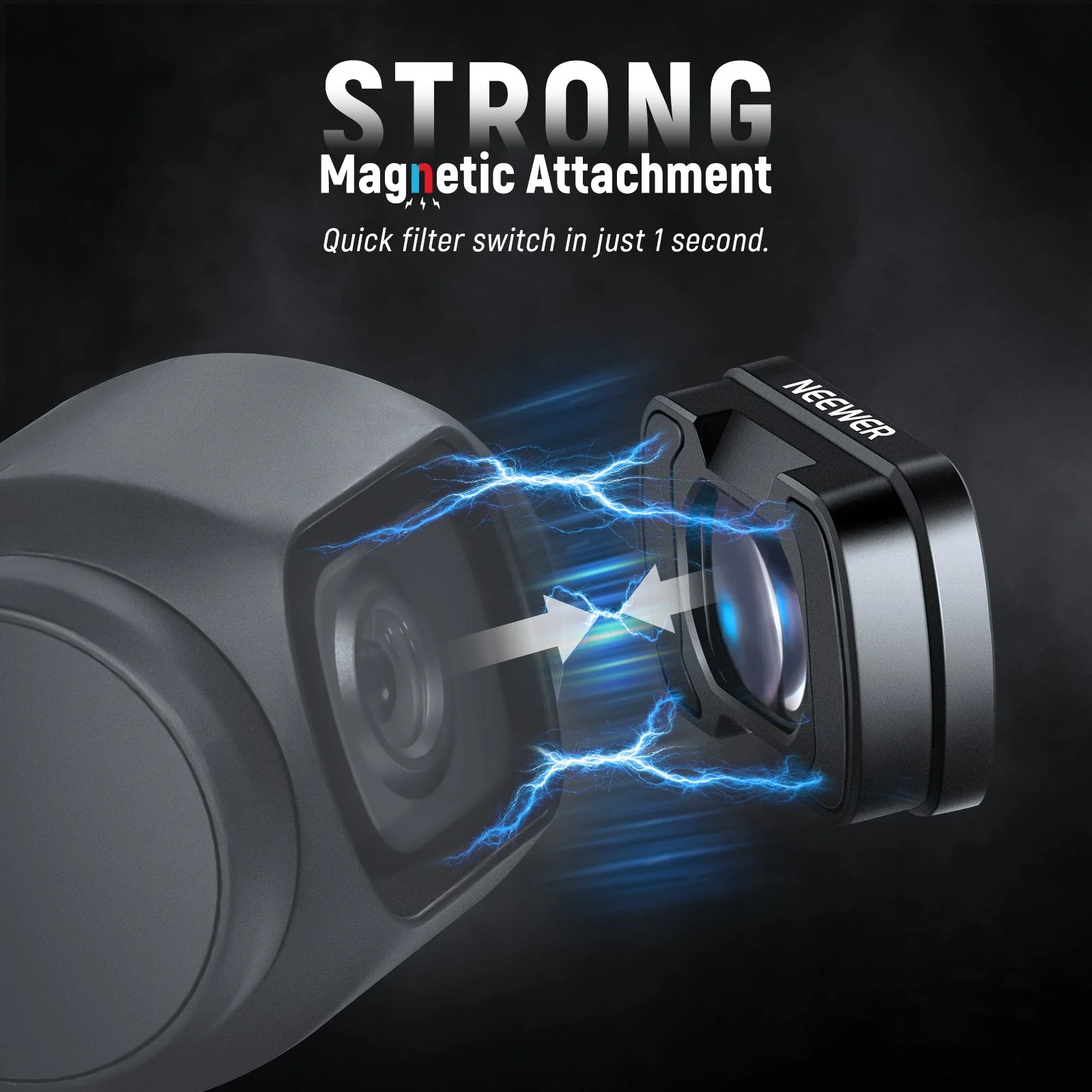 NEEWER FL-B34 0.75X Wide Angle & 2X Macro Lens Set for Pocket 3 / Pocket 4 - Image 6