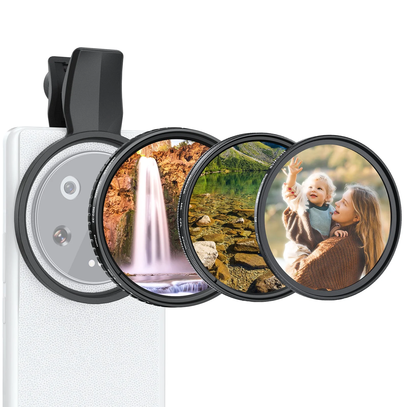 NEEWER FL-B37/FL-B38 67mm Filter Set For Smartphone - Image 10