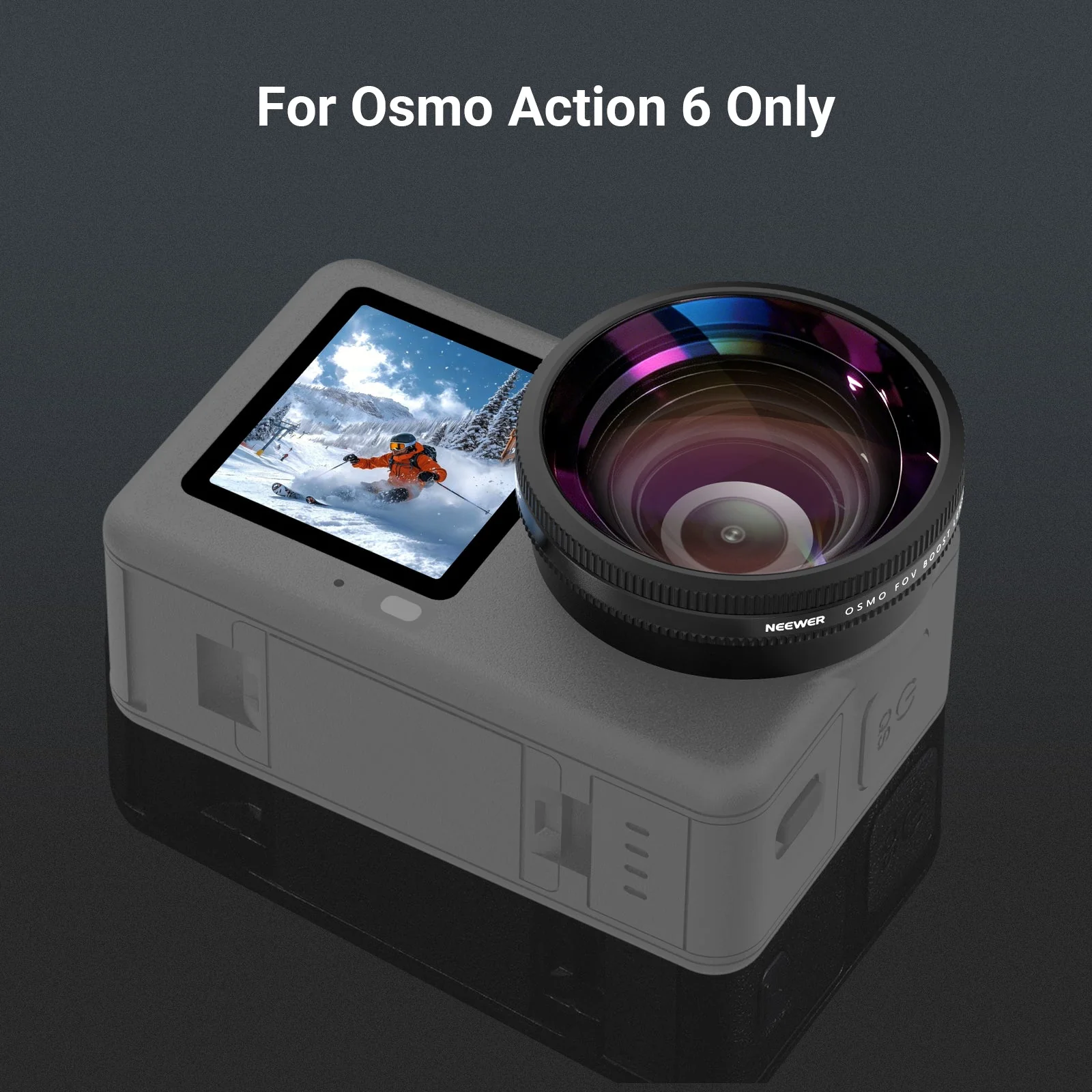 NEEWER FL-B52 185° FOV Wide Angle Lens Compatible with DJI Osmo Action 6 - Image 5