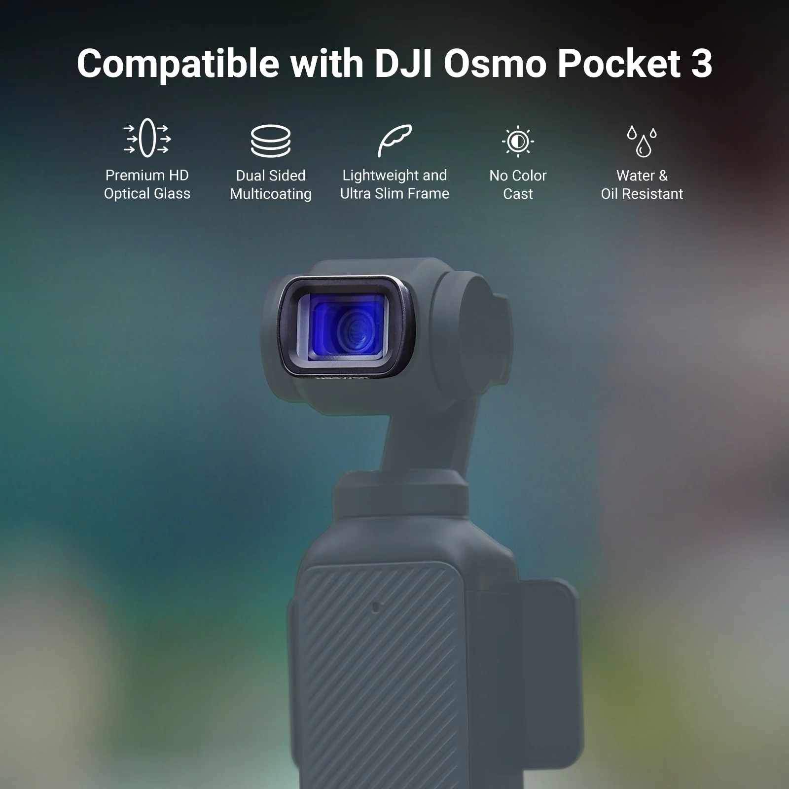 NEEWER FL-C56 1.2X Blue Anamorphic Lens For DJI Osmo Pocket 3 / Pocket 4 - Image 2