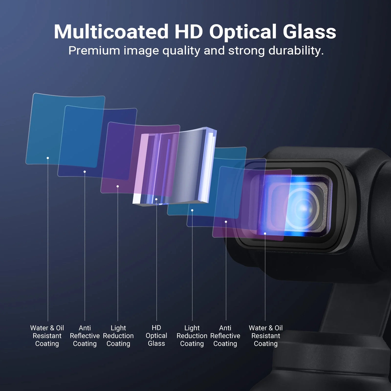 NEEWER FL-C56 1.2X Blue Anamorphic Lens For DJI Osmo Pocket 3 / Pocket 4 - Image 5