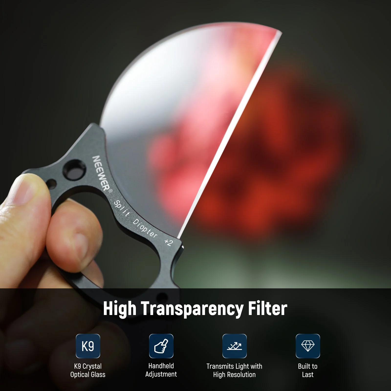 NEEWER FL-E5 79mm Split Diopter Effect Filter - Image 4