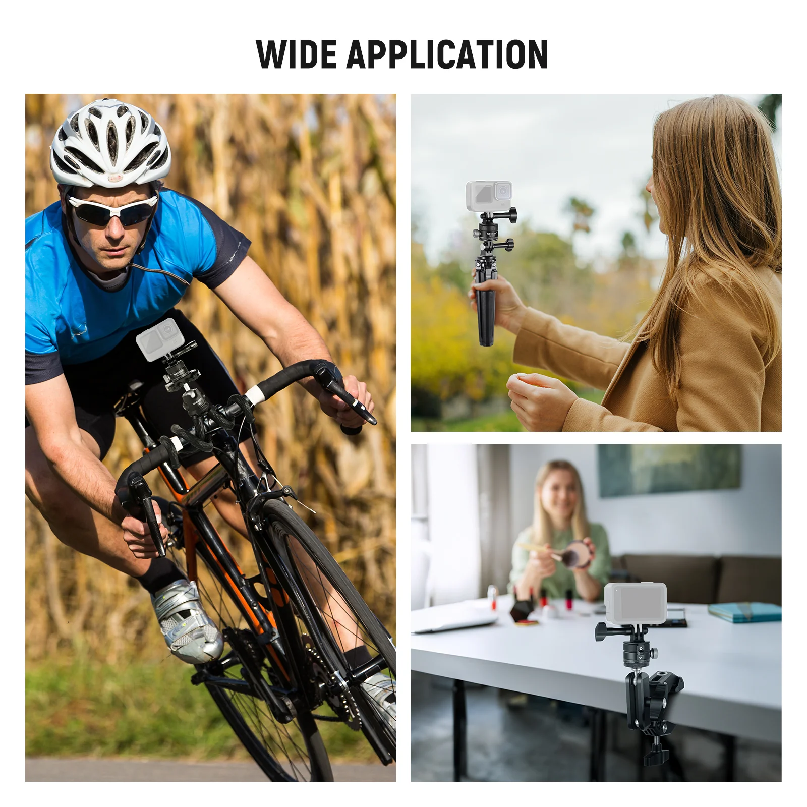 NEEWER FL-GP13 Quick Release Tripod Mount Adapter Compatible with GoPro Hero - Image 5