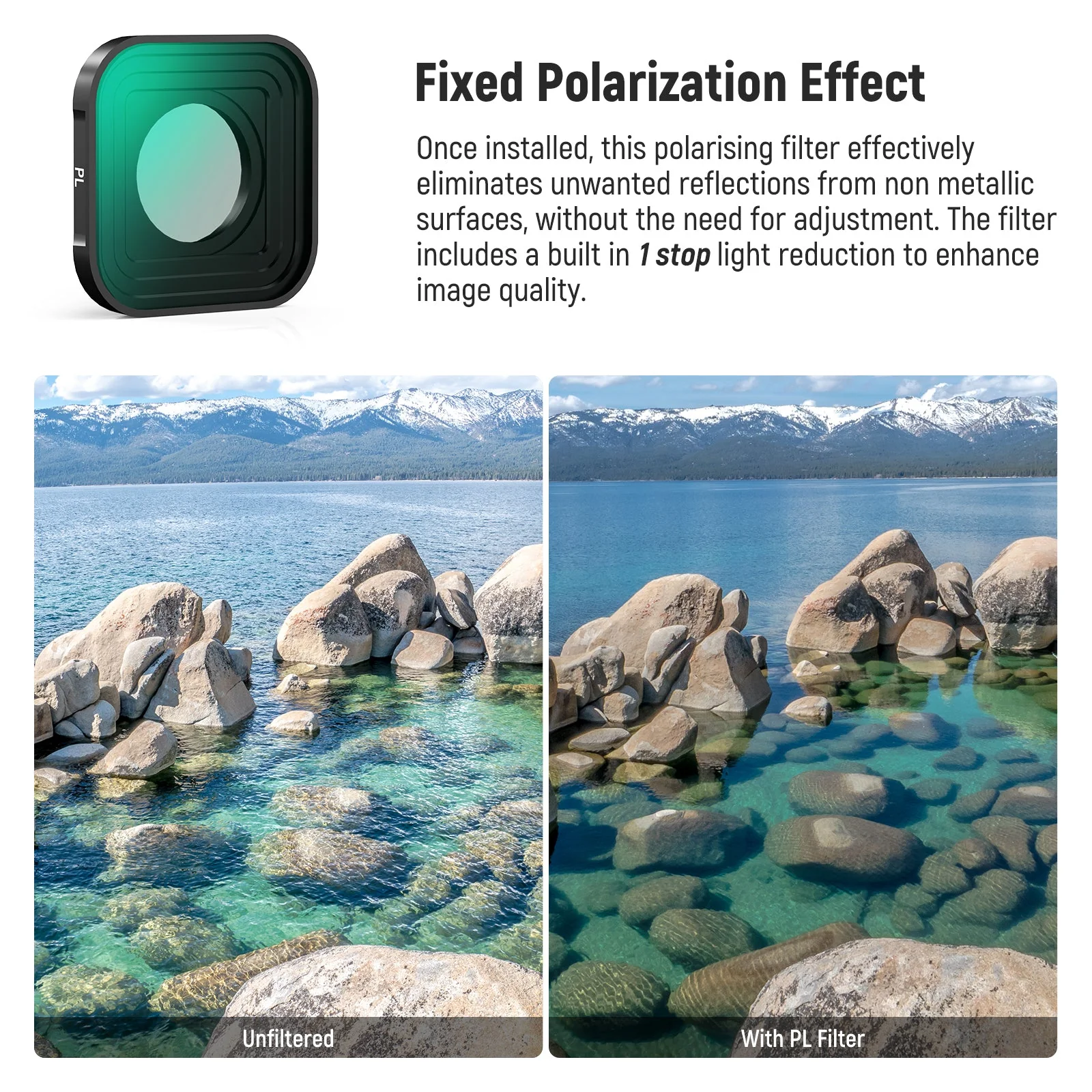 NEEWER FL-GP18 4 Pack PL/ND Filter Set For GoPro Hero 13 12 11 10 9 Black - Image 3