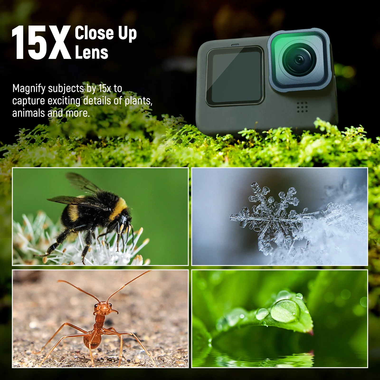 NEEWER FL-GP24 ND CPL Filter & Magnification Lens Kit For GoPro Hero 13/12/11/10/9 - Image 3