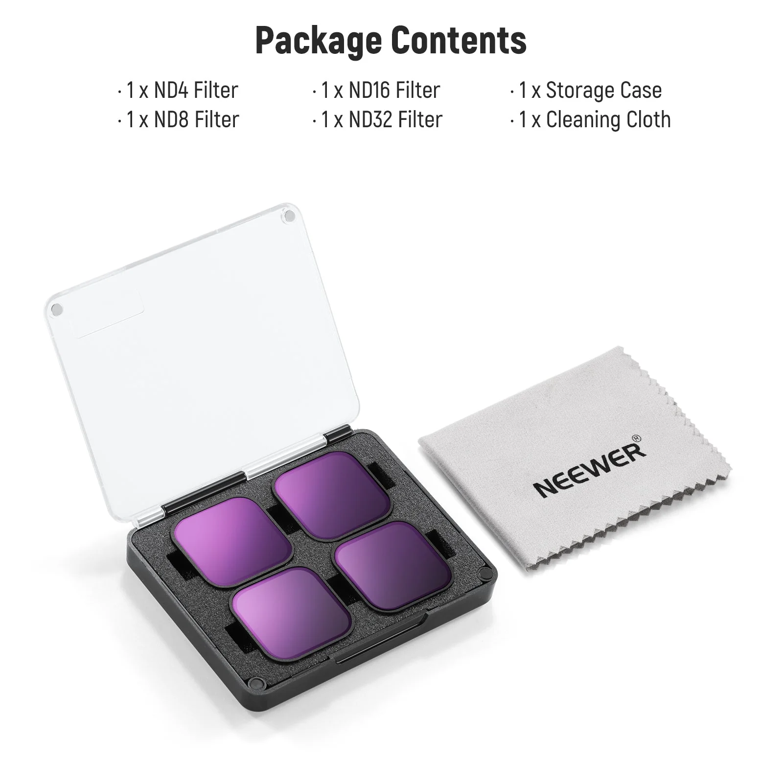NEEWER FL-GP9 4 Pack ND Filter Set For GoPro Hero 13 12 11 10 9 Black - Image 8