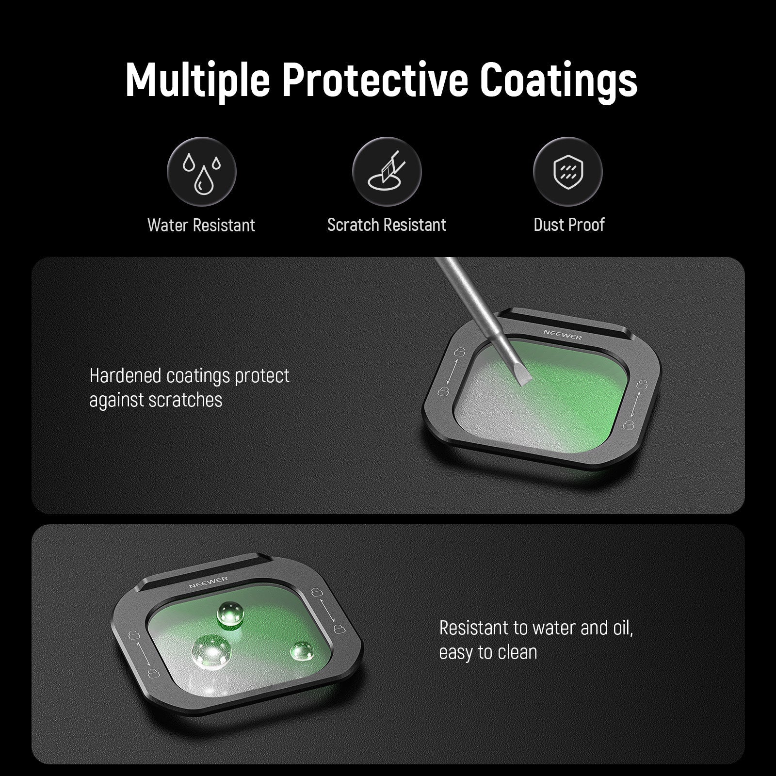 NEEWER FL-I5 1/4 Black Diffusion Phone Lens Filter For iPhone PA073/PA074 Cage - Image 6