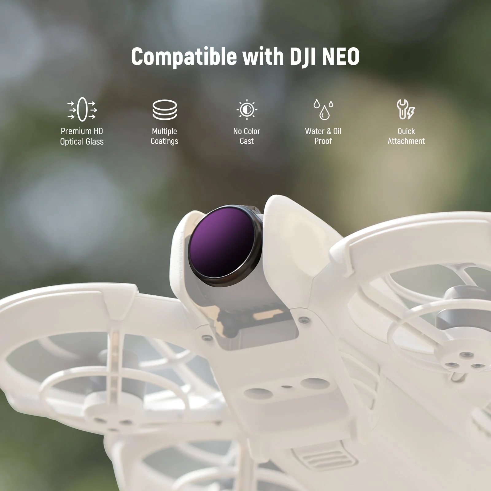 NEEWER FL-N21 3 Pack Magnetic ND Filter Set For DJI NEO - Image 2