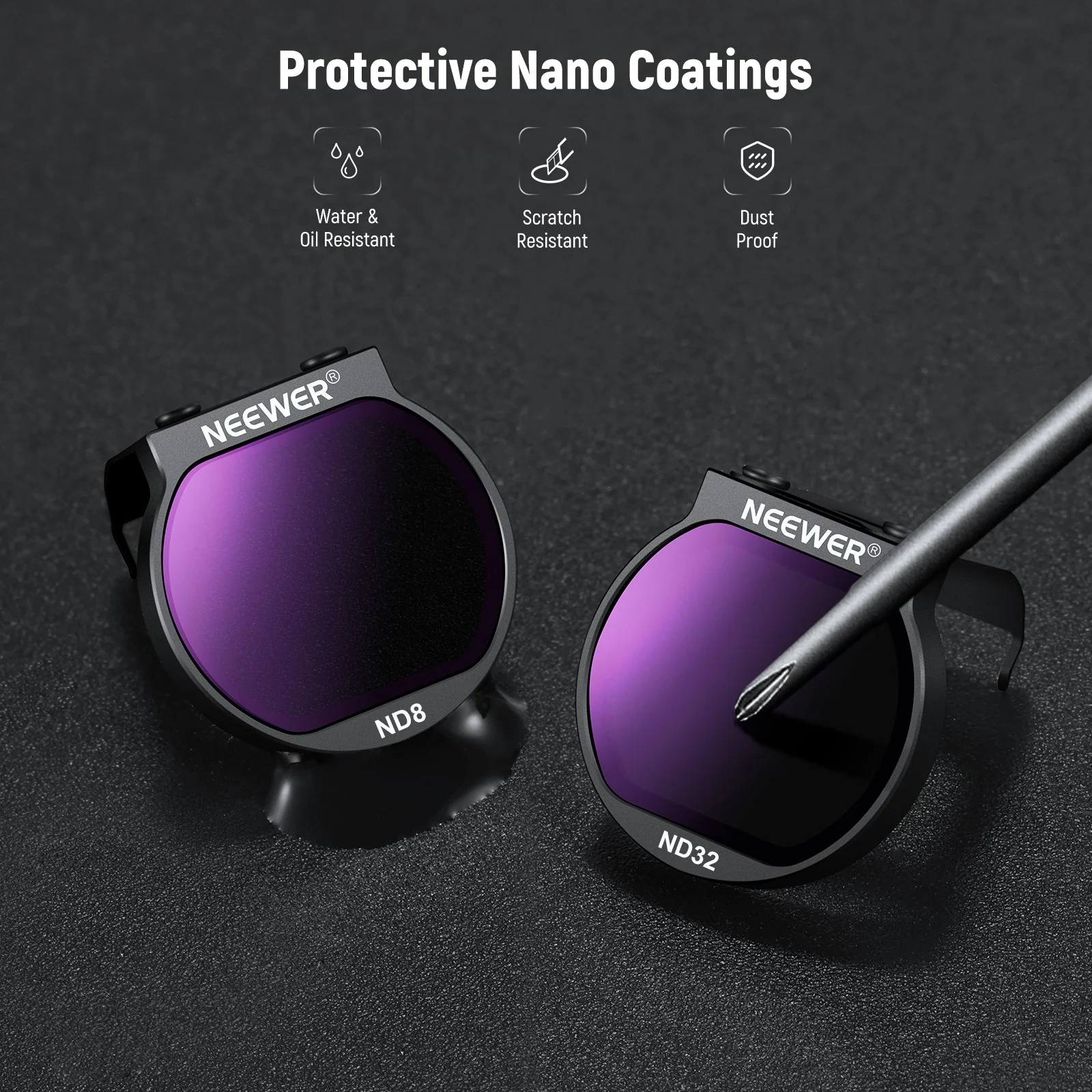 NEEWER FL-N32/FL-N31/FL-N28 ND Filter Set for DJI NEO Drone - Image 4