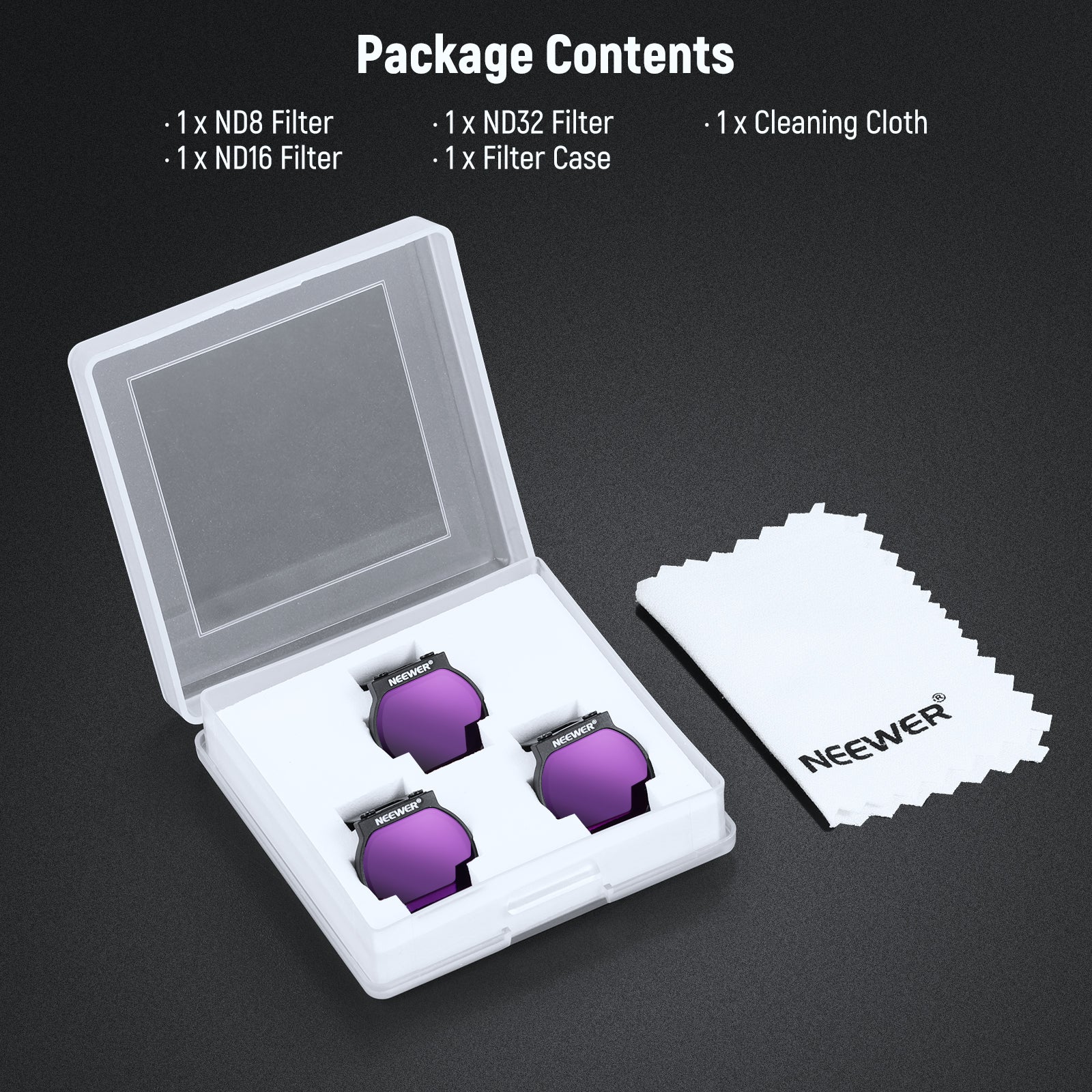 NEEWER FL-N32/FL-N31/FL-N28 ND Filter Set for DJI NEO Drone - Image 8