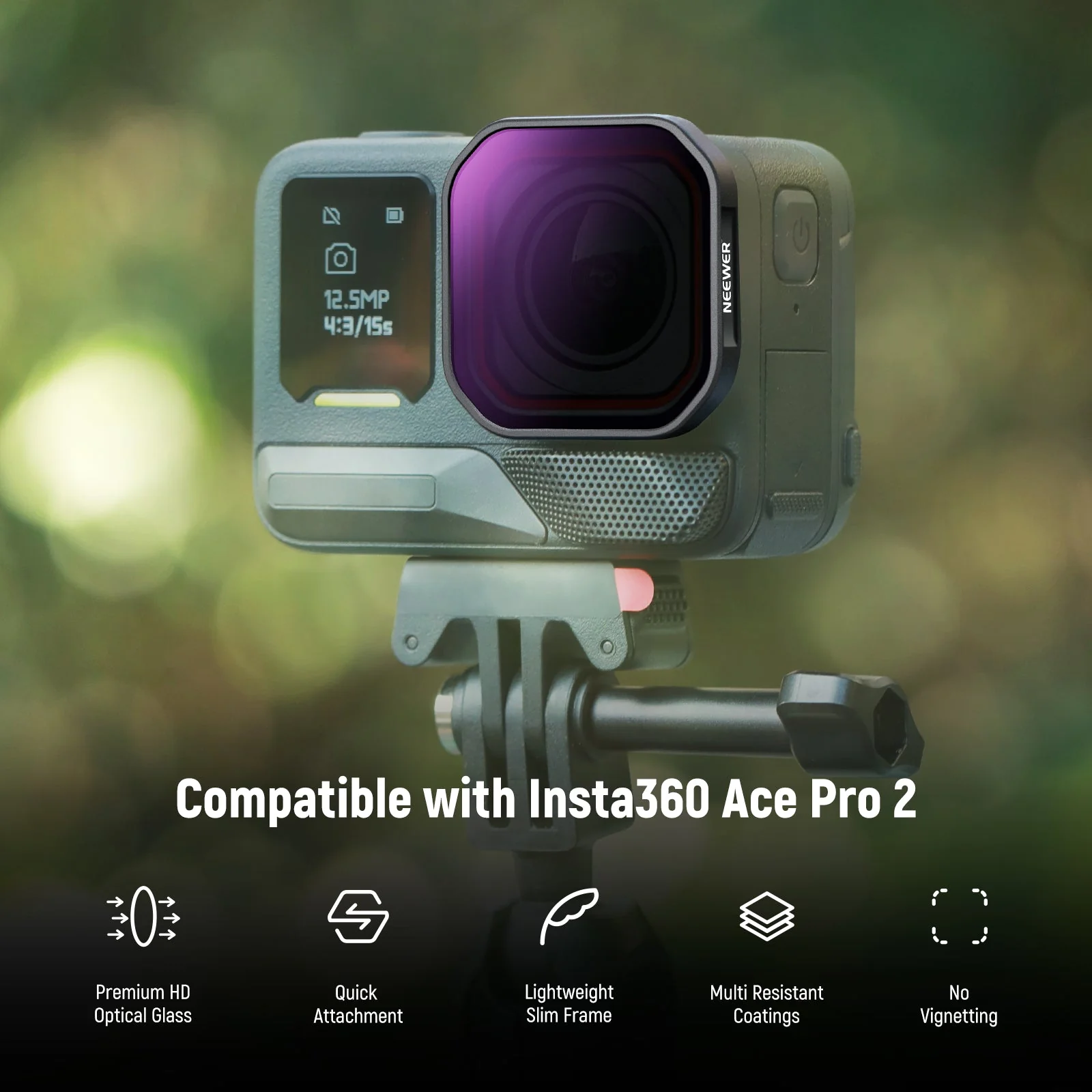 NEEWER PL/ND Filter Set Compatible with Insta360 Ace Pro 2 - Image 3