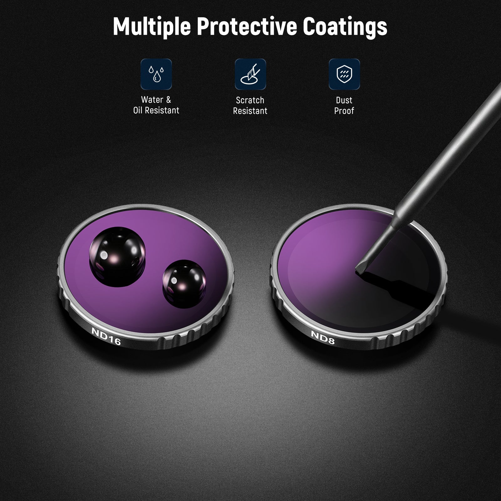 NEEWER FLB01 4 Pack ND Filter Kit For Insta360 GO 3S - Image 5