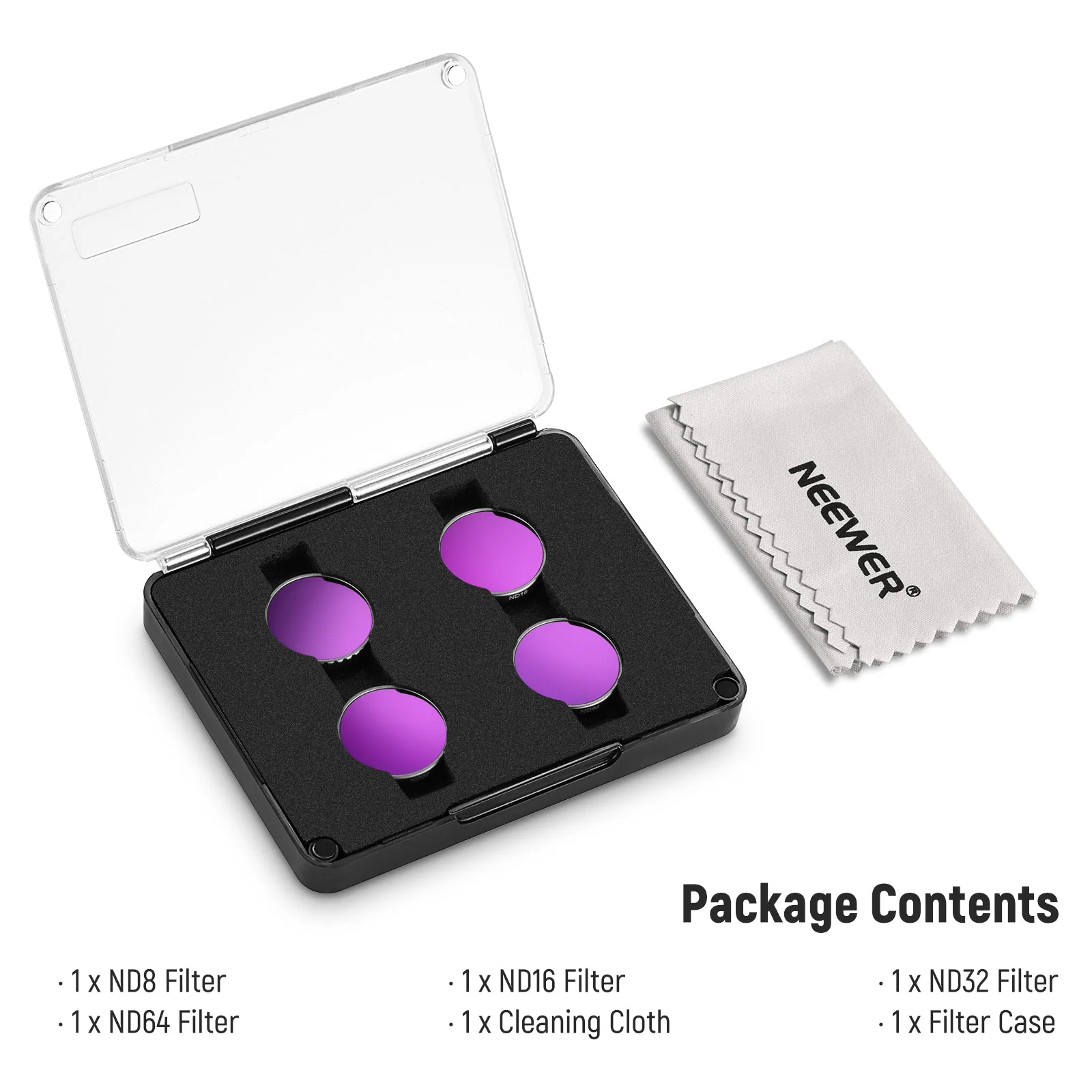 NEEWER FLB01 4 Pack ND Filter Kit For Insta360 GO 3S - Image 7
