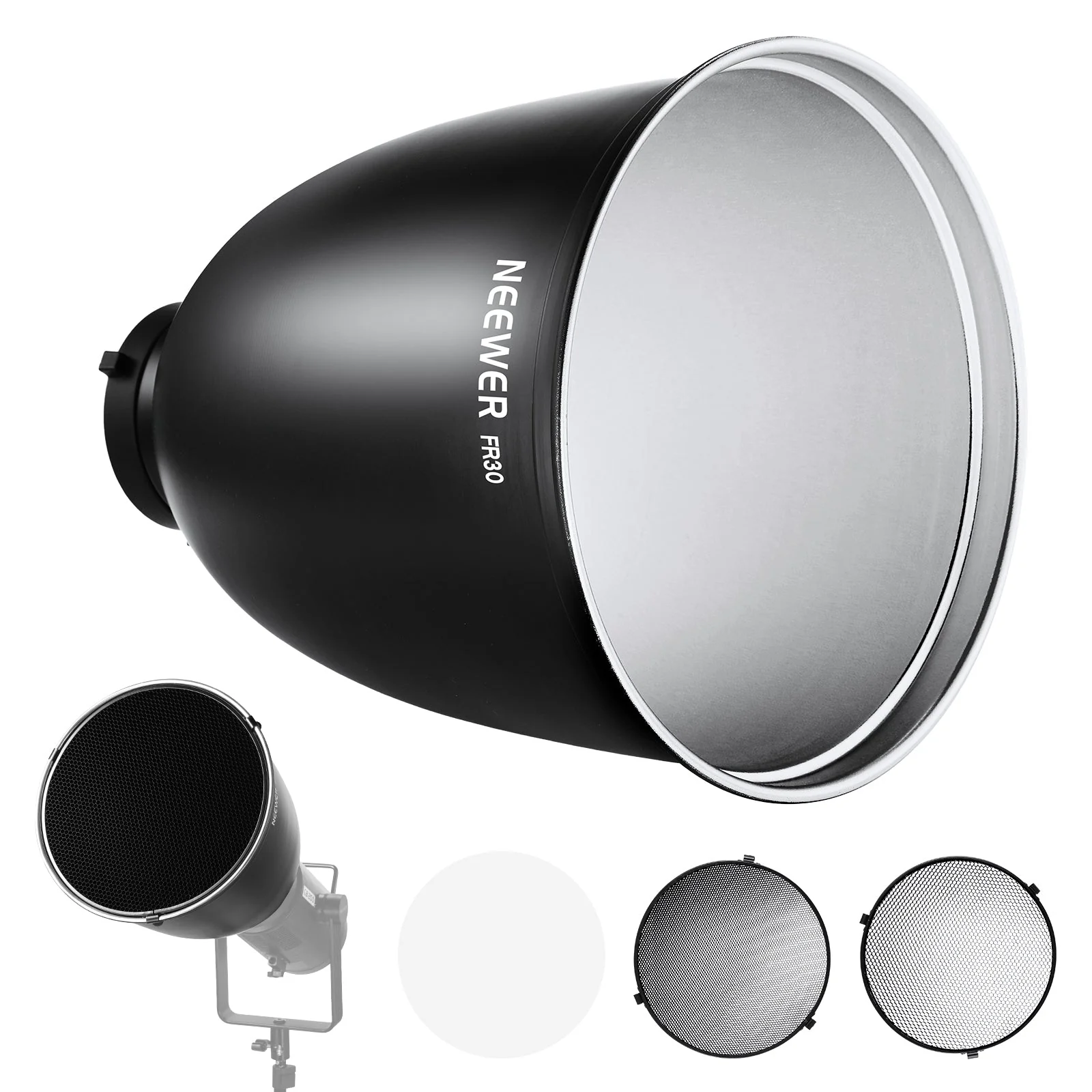 NEEWER FR18/FR30 Bowens Mount Reflector Set - Image 9