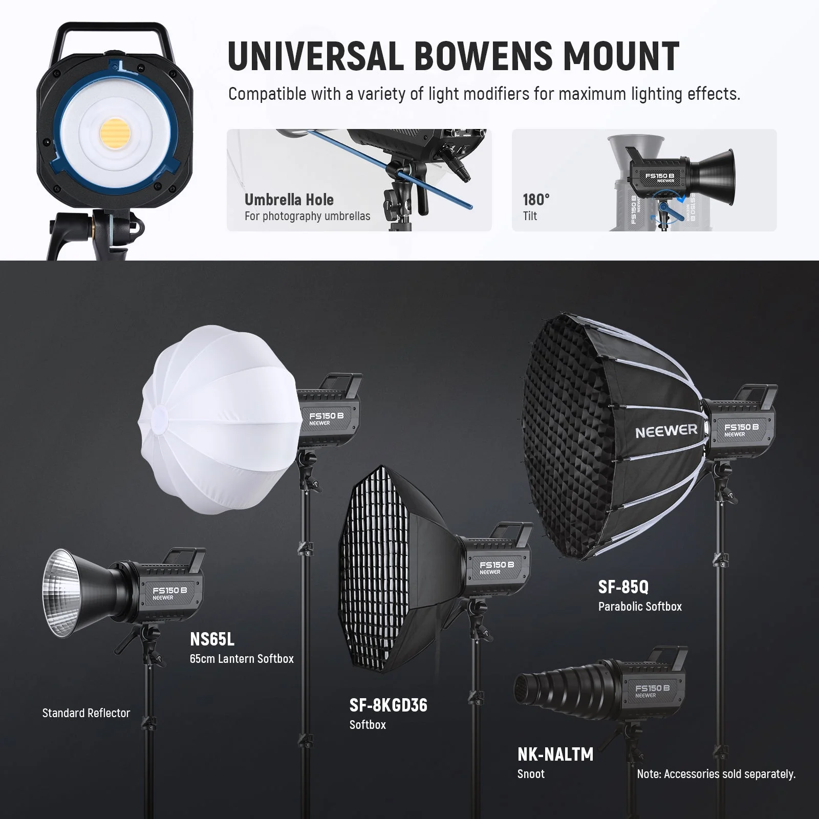 NEEWER FS150B 130W Bi-Color LED Video Light - Image 9