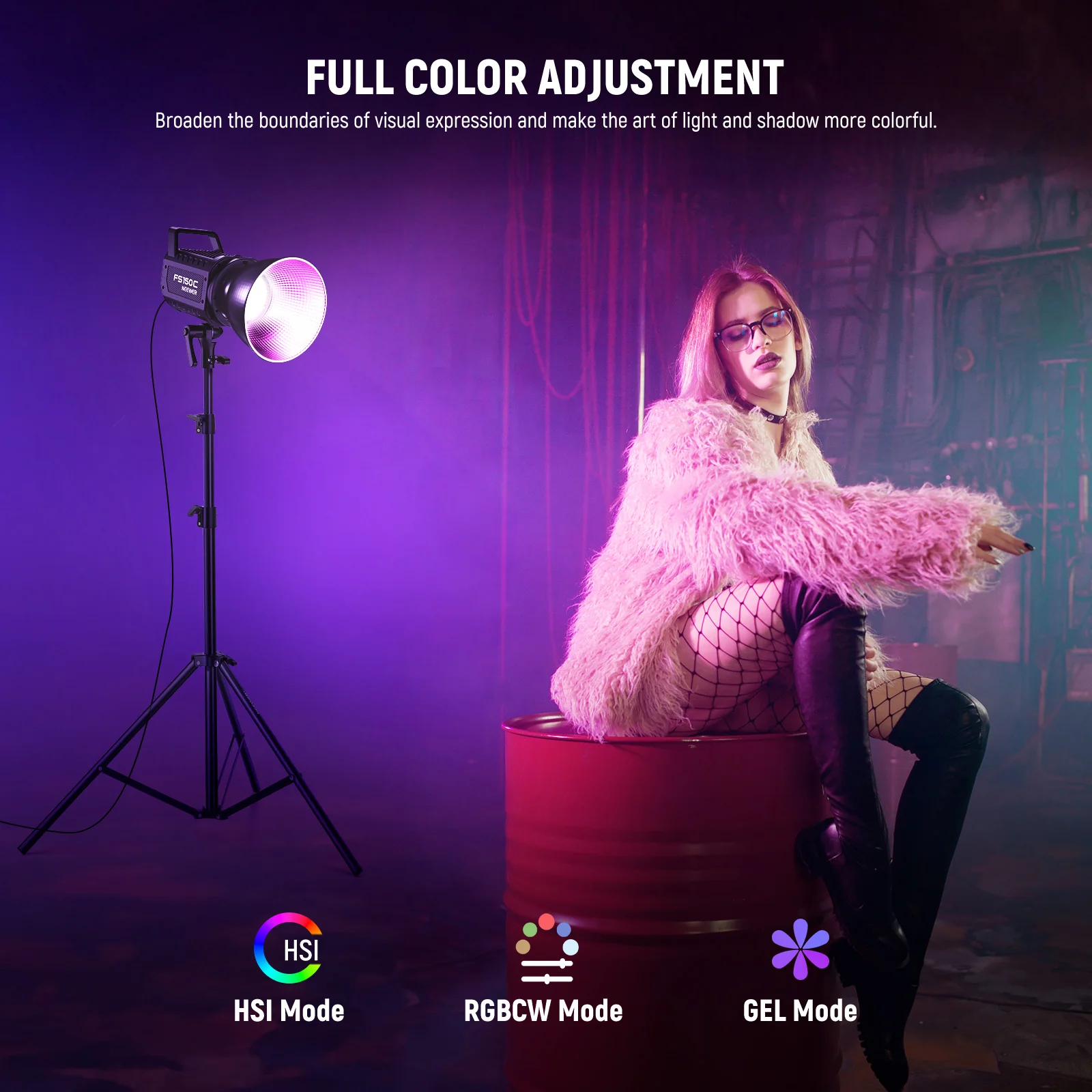 NEEWER FS150C 130W RGB LED Video Light - Image 3