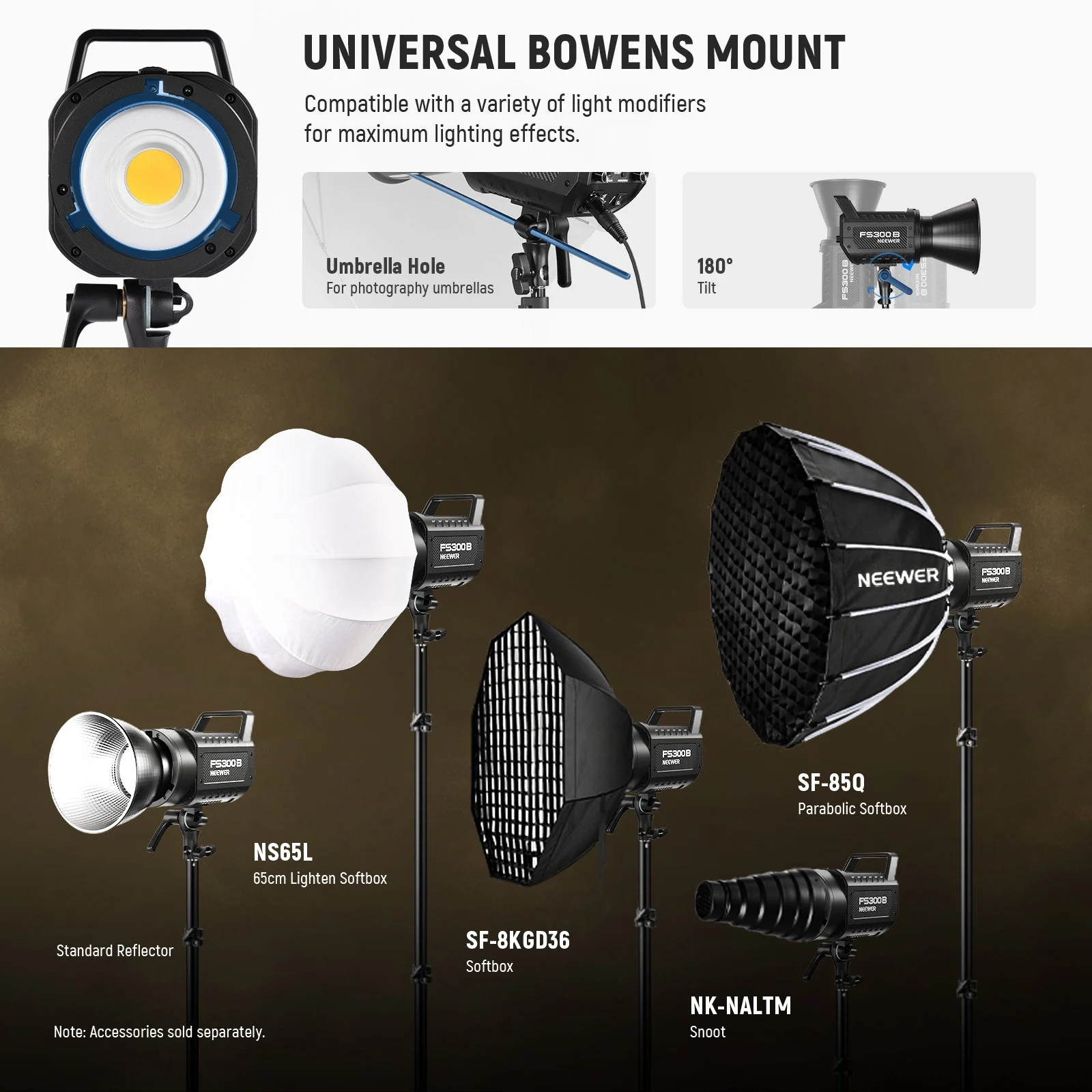 NEEWER FS300B 300W Bi-Color LED Video Light - Image 8