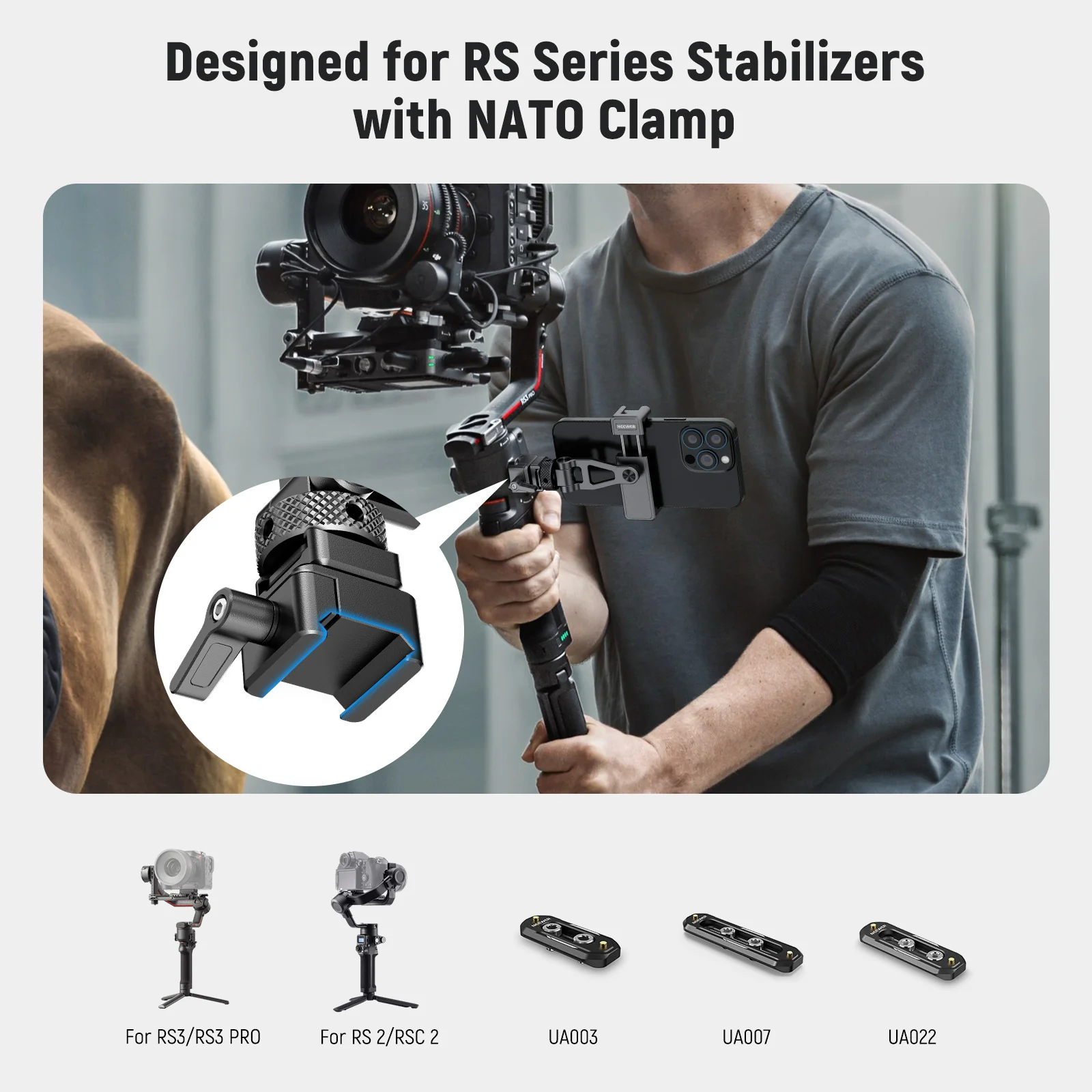 NEEWER GA010 Universal Phone Holder Tripod Mount - Image 10