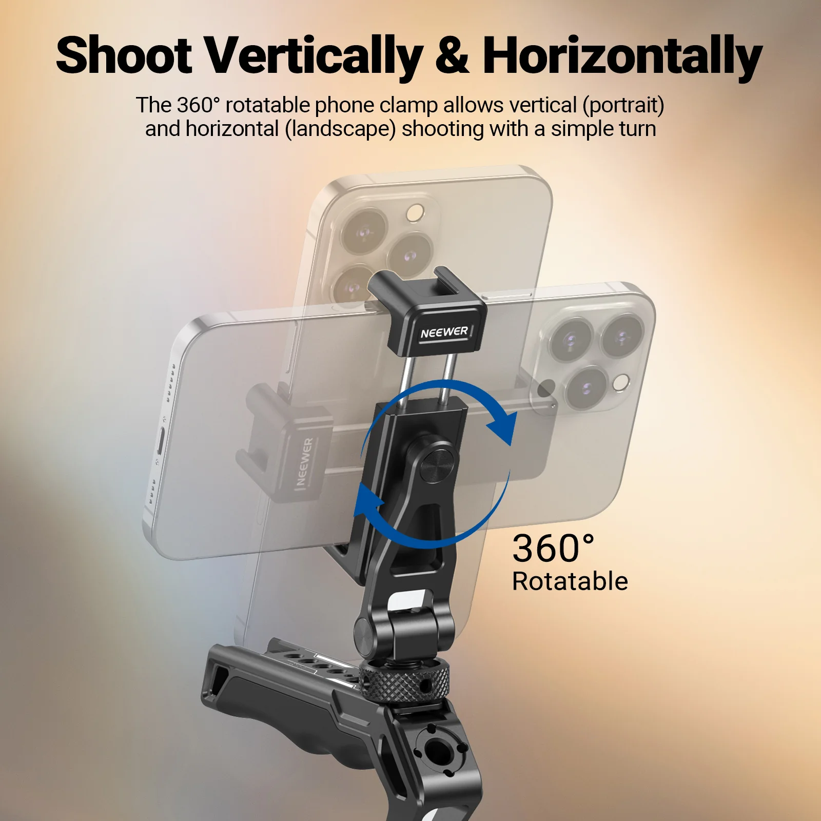NEEWER GA010 Universal Phone Holder Tripod Mount - Image 4