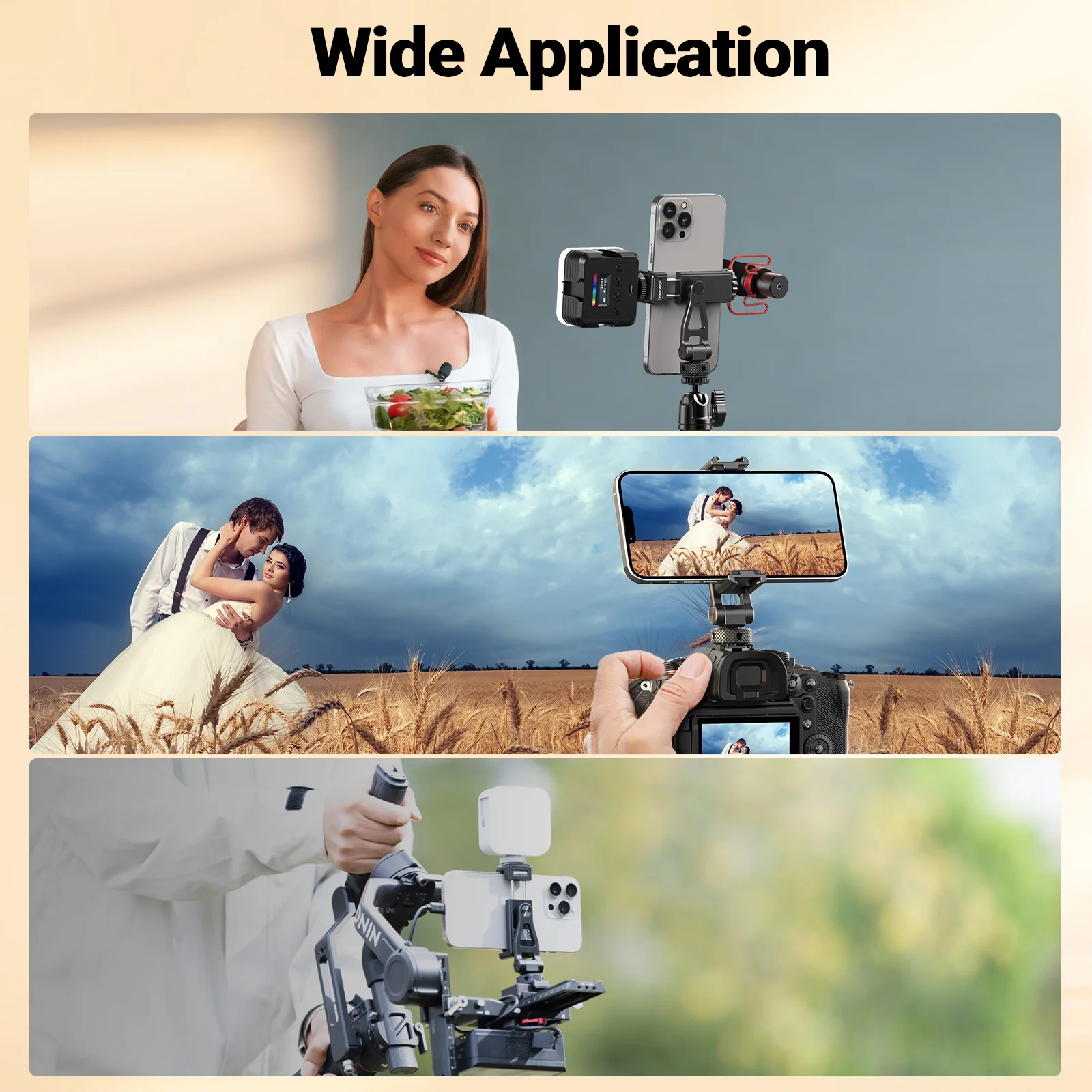 NEEWER GA010 Universal Phone Holder Tripod Mount - Image 7