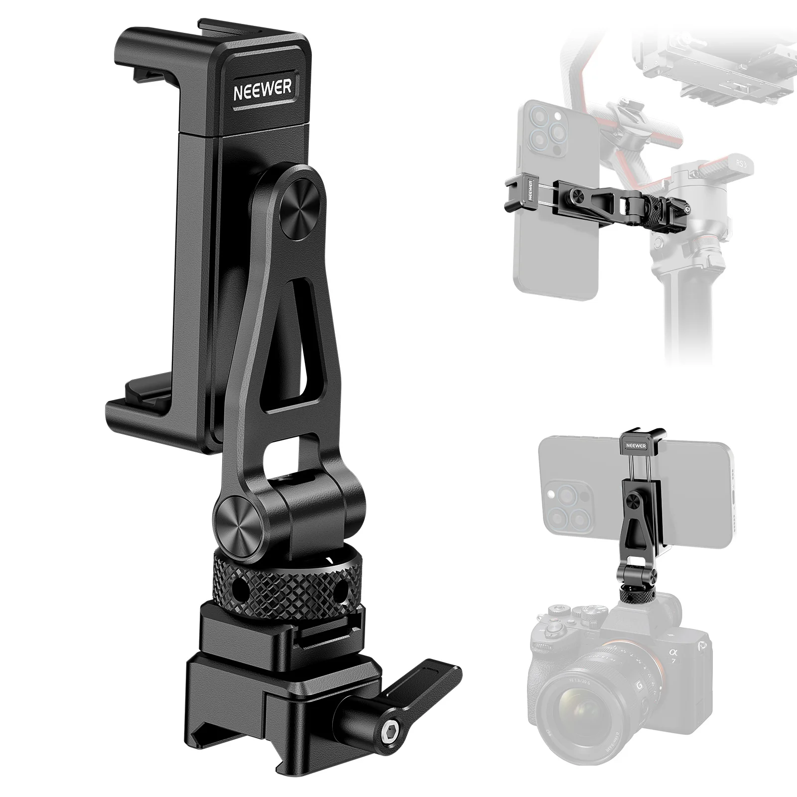 NEEWER GA010 Universal Phone Holder Tripod Mount - Image 9