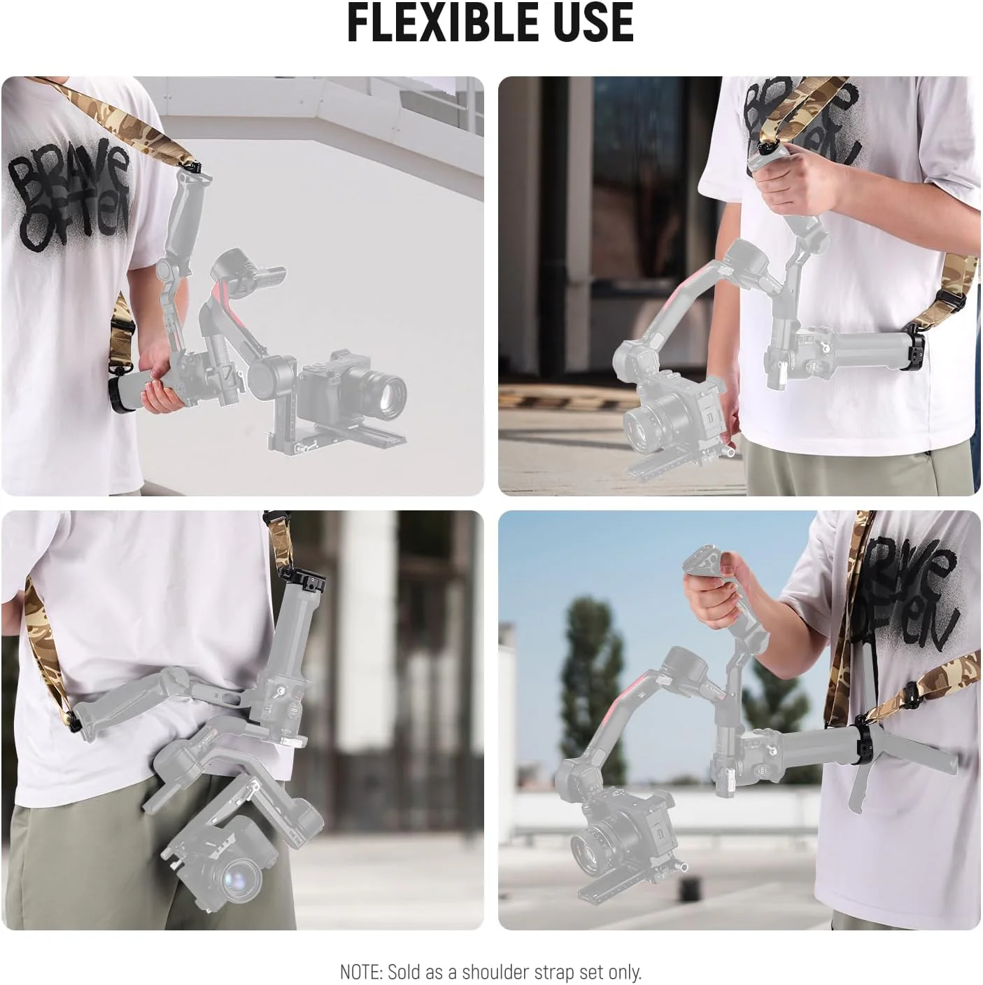 NEEWER GA016 Gimbal Shoulder Strap for DJI Sling Handle RS5 RS4 RS4 Pro RS3 RS3 Pro - Image 7