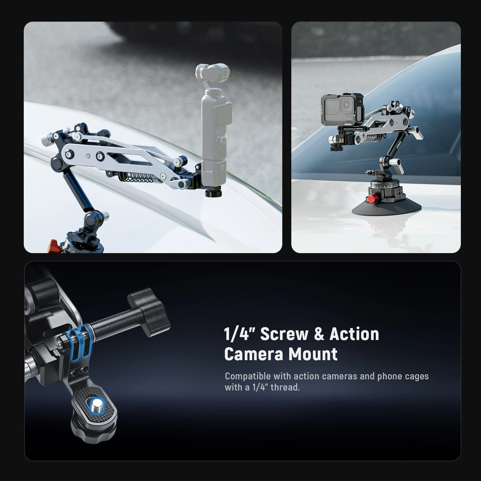 NEEWER GA022 Hydraulic Boom Arm Suction Cup - Image 6