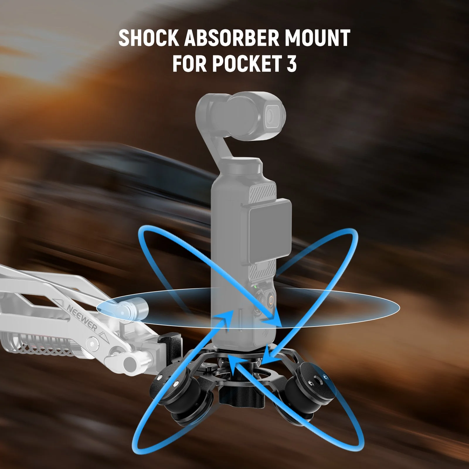 NEEWER GA023 Shock Absorbing Head For DJI OSMO Pocket 3 - Image 2