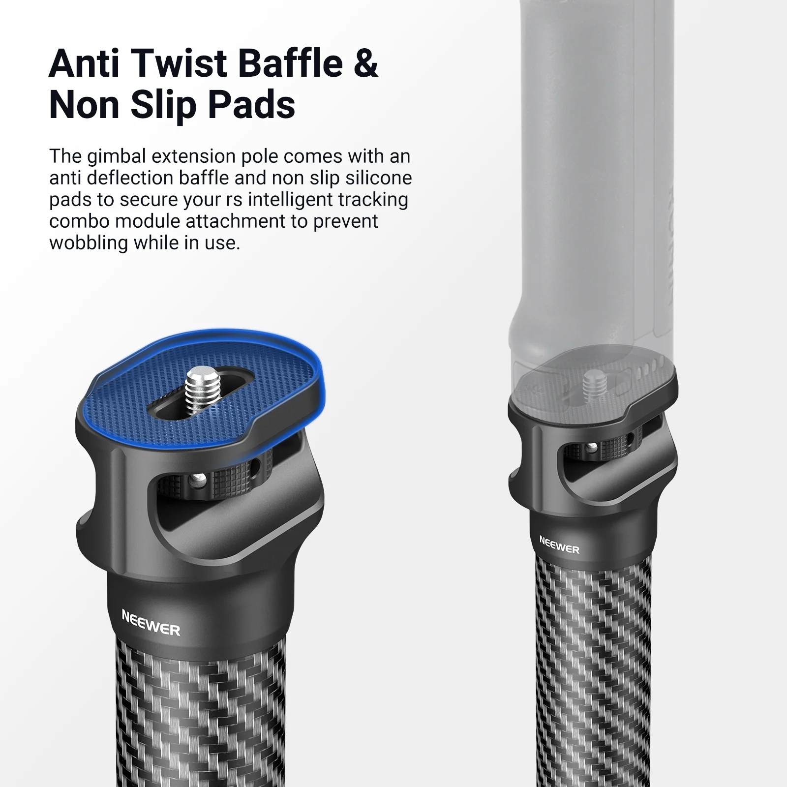 NEEWER GA024 Carbon Fiber Extension Pole for Ronin Series - Image 4
