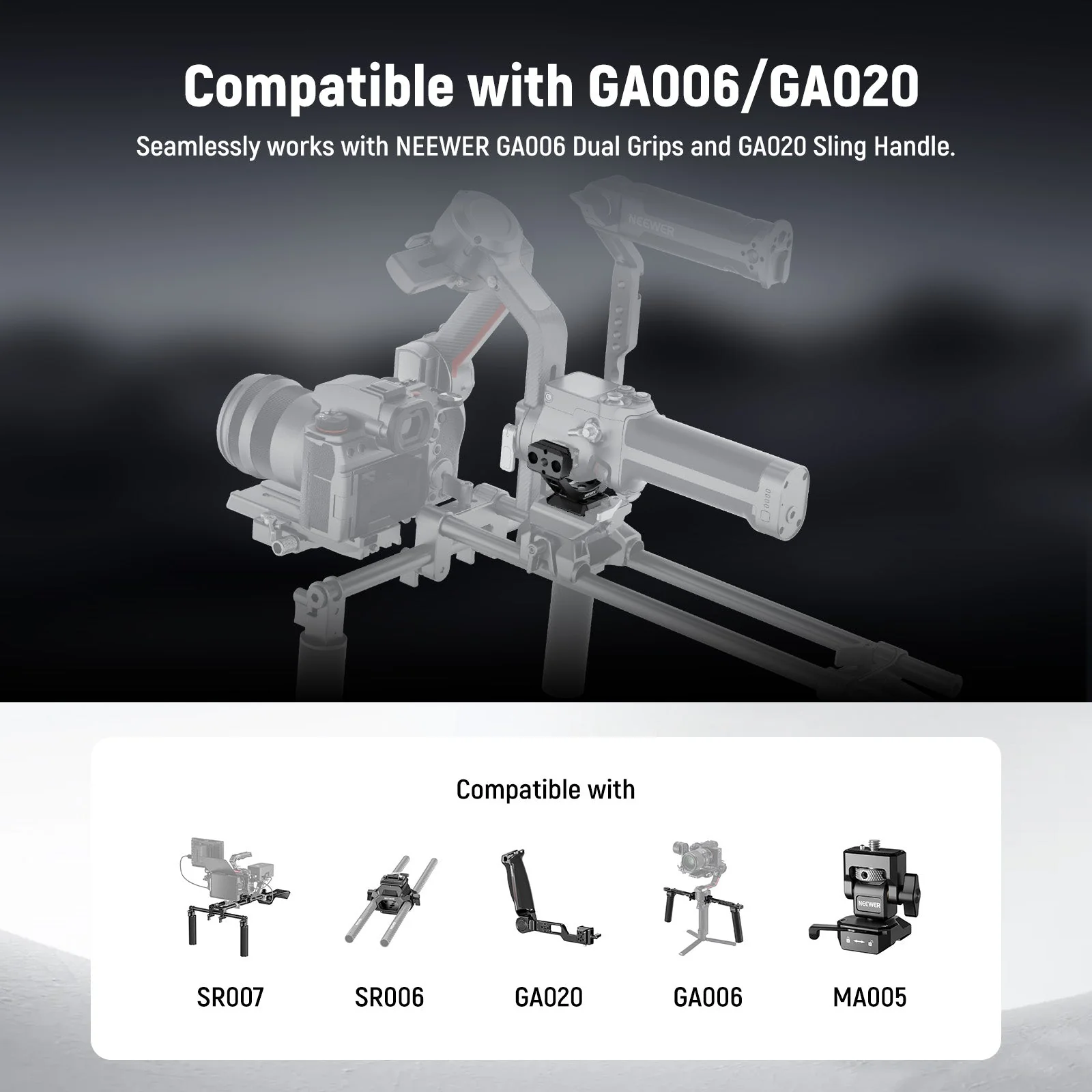 NEEWER GA030/GA030P Arca Type NATO Mount Adapter For DJI RS3/Pro RS4/Pro - Image 13