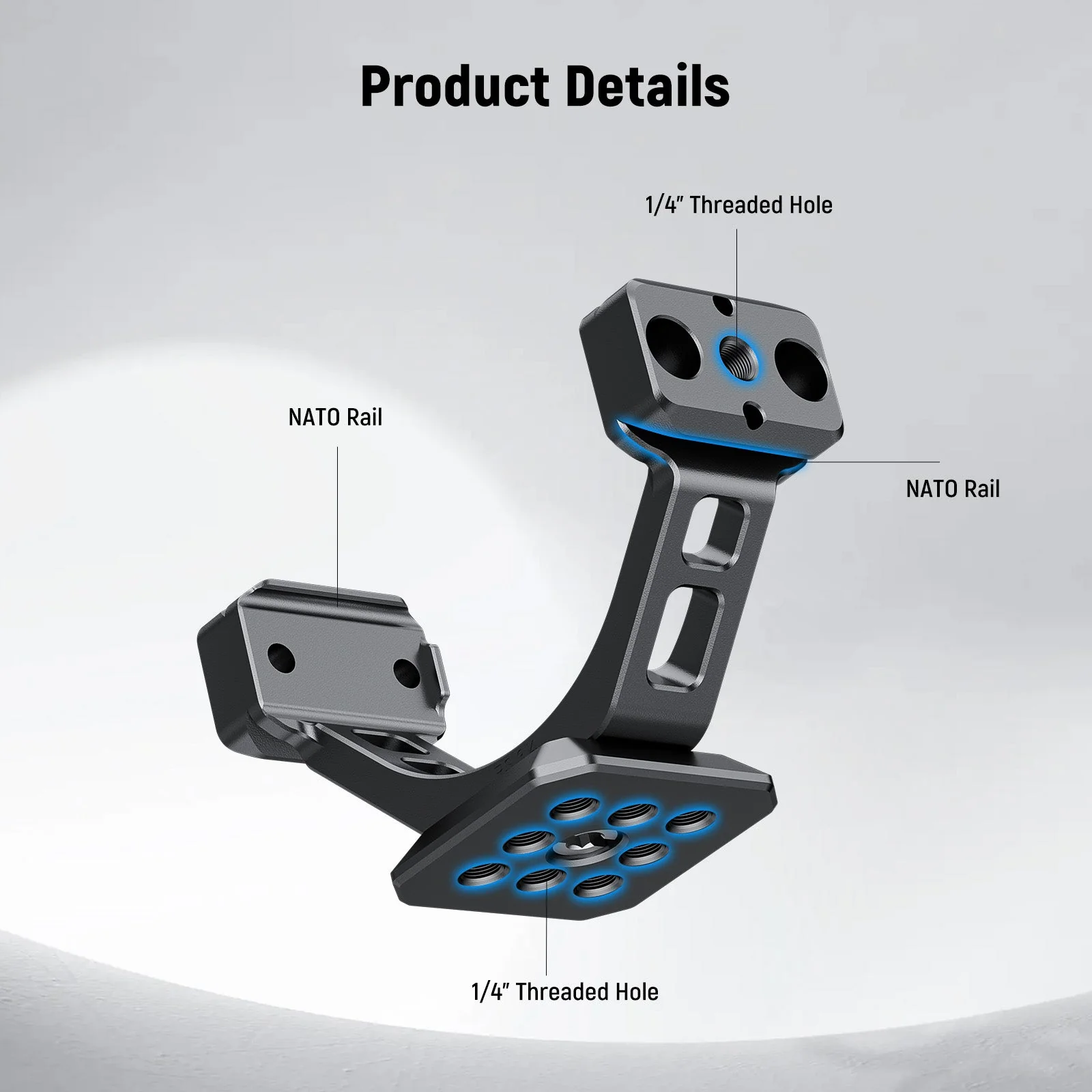 NEEWER GA030/GA030P Arca Type NATO Mount Adapter For DJI RS3/Pro RS4/Pro - Image 14