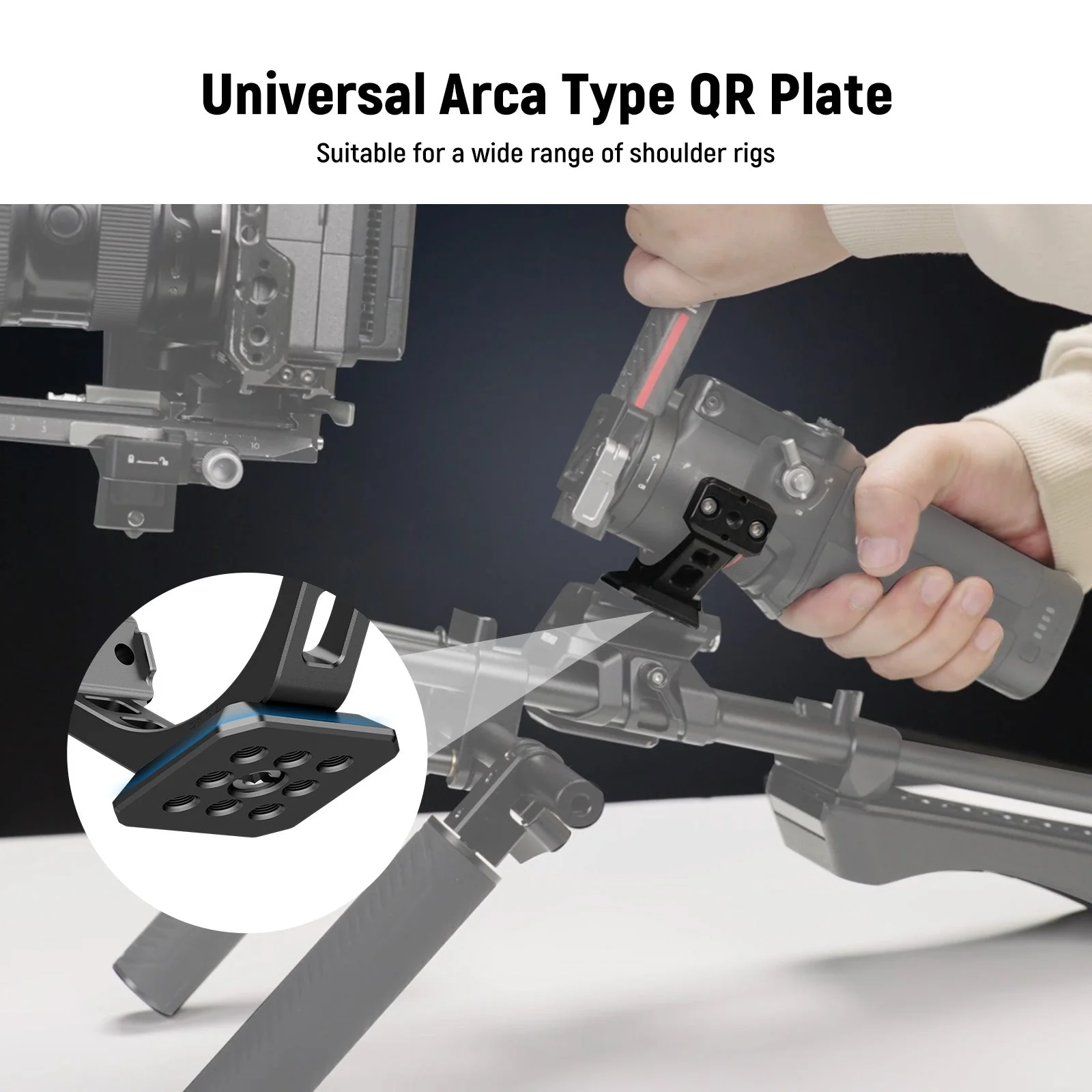 NEEWER GA030/GA030P Arca Type NATO Mount Adapter For DJI RS3/Pro RS4/Pro - Image 4