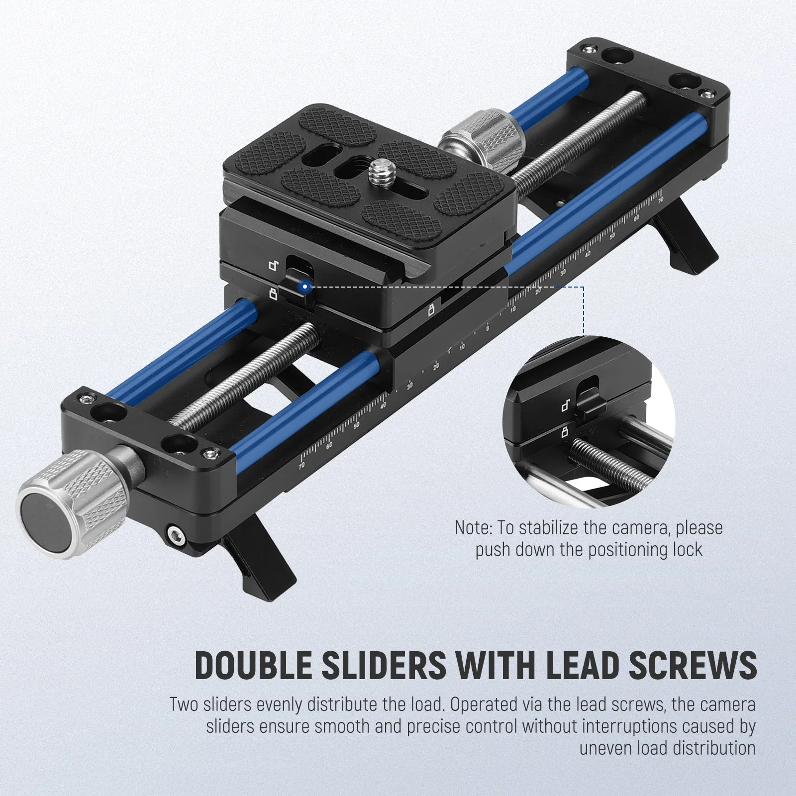 NEEWER GM-MP2 140mm Macro Focusing Rail Slider with 360° Rotation - Image 3