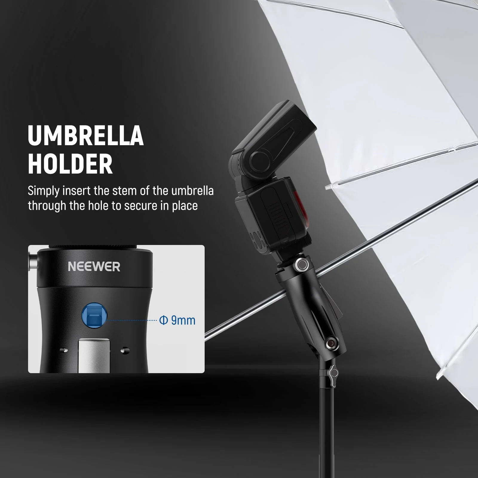 NEEWER GM14 Cold Shoe Flash Bracket Mount - Image 6