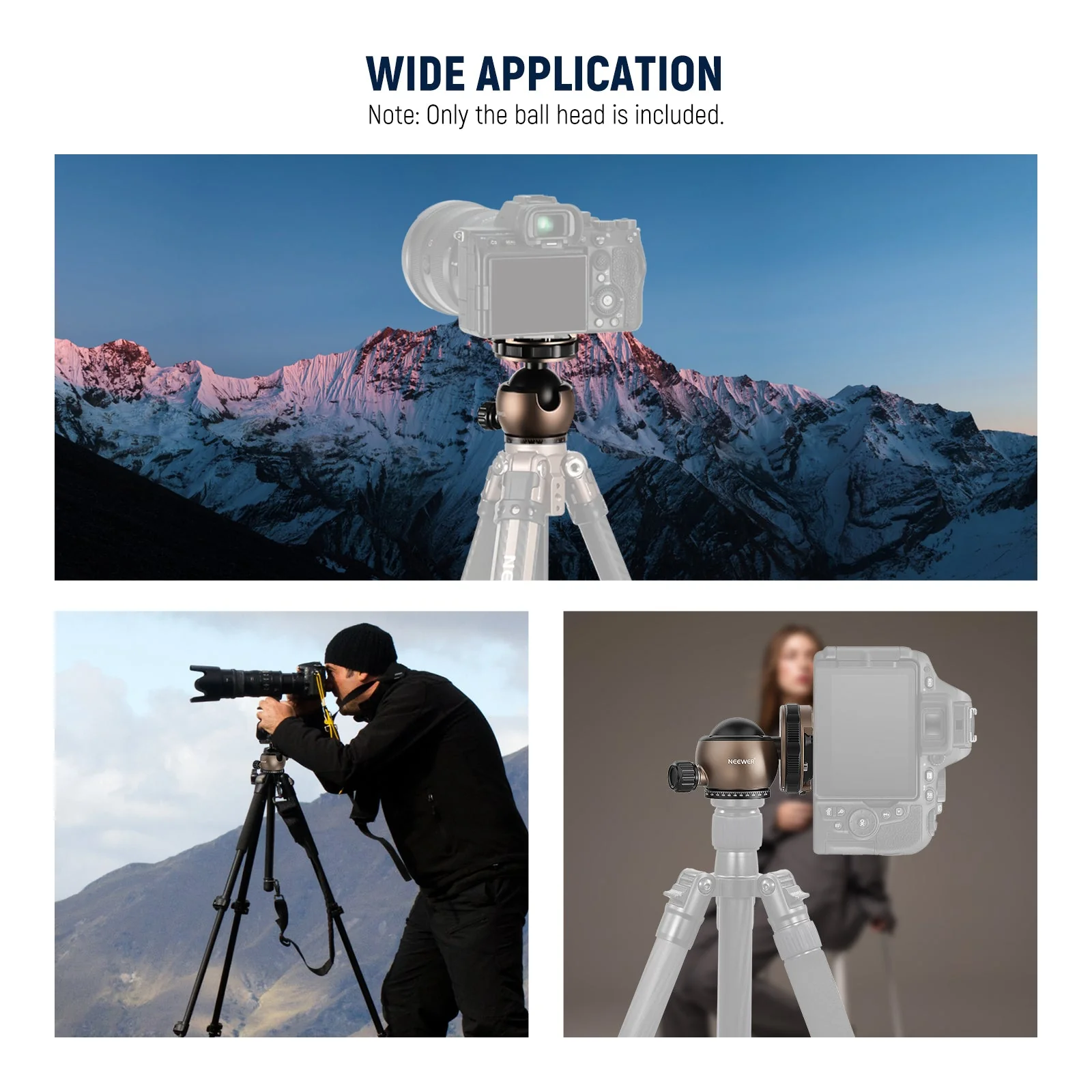 NEEWER GM32 Upgraded Low Profile Ball Head - Image 7