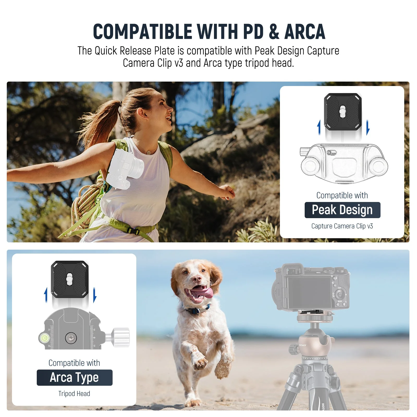 NEEWER GM41 Low Profile Tripod Ball Head - Image 4