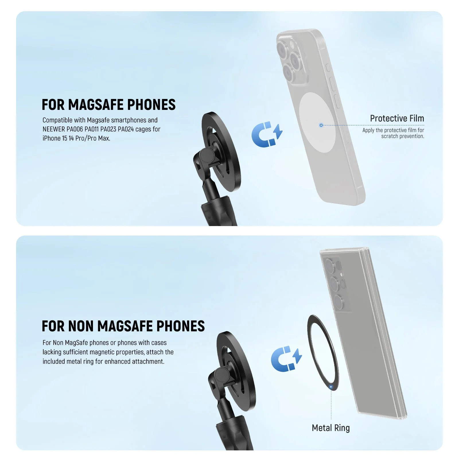 NEEWER GP-19 Flexible Magnetic Phone Holder - Image 3