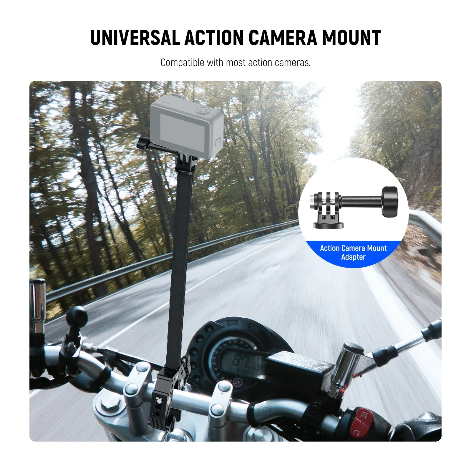 NEEWER GP-26 Action Camera Mount Kit with Super Clamp - Image 4