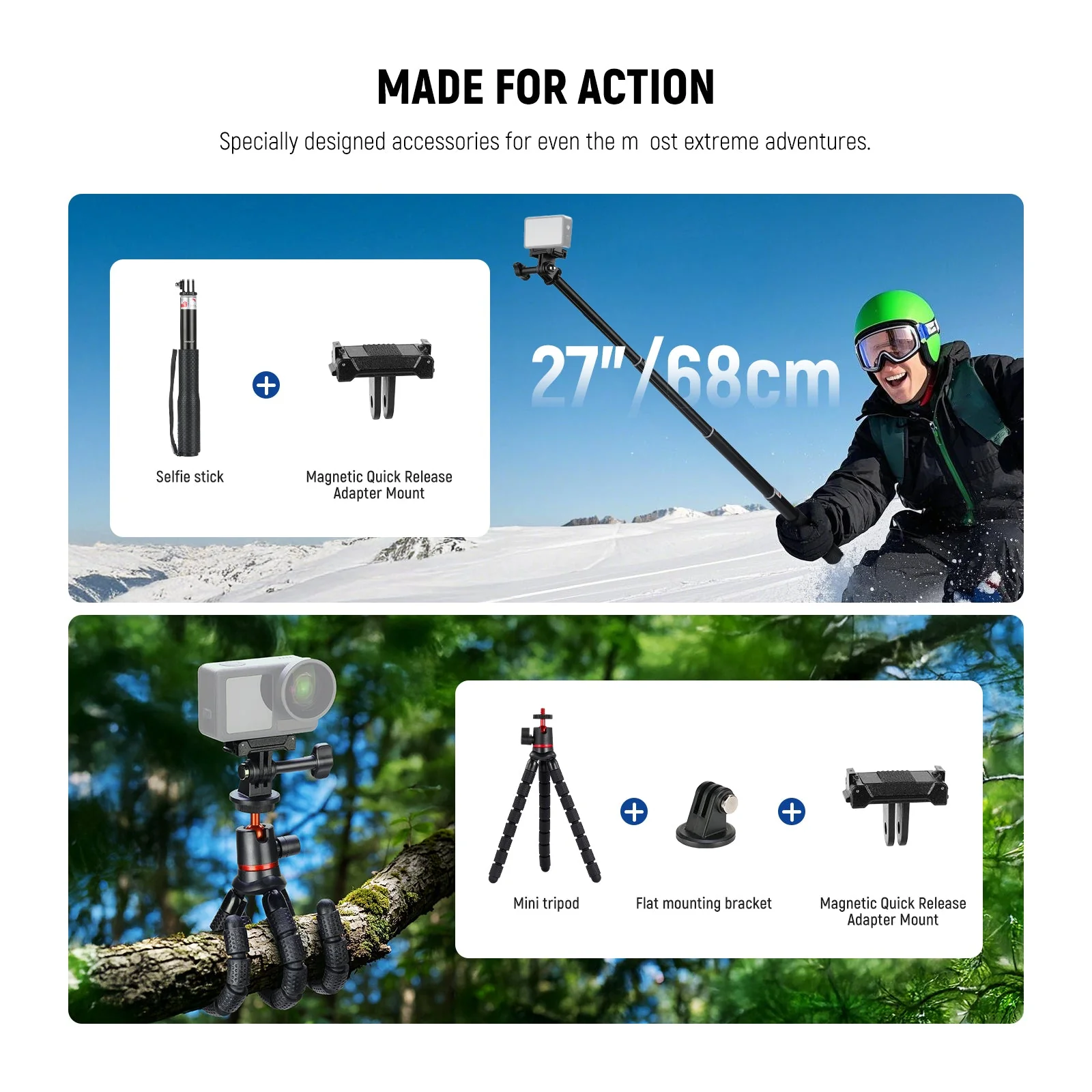 NEEWER GP-51 35 in 1 Action Camera Accessories - Image 4