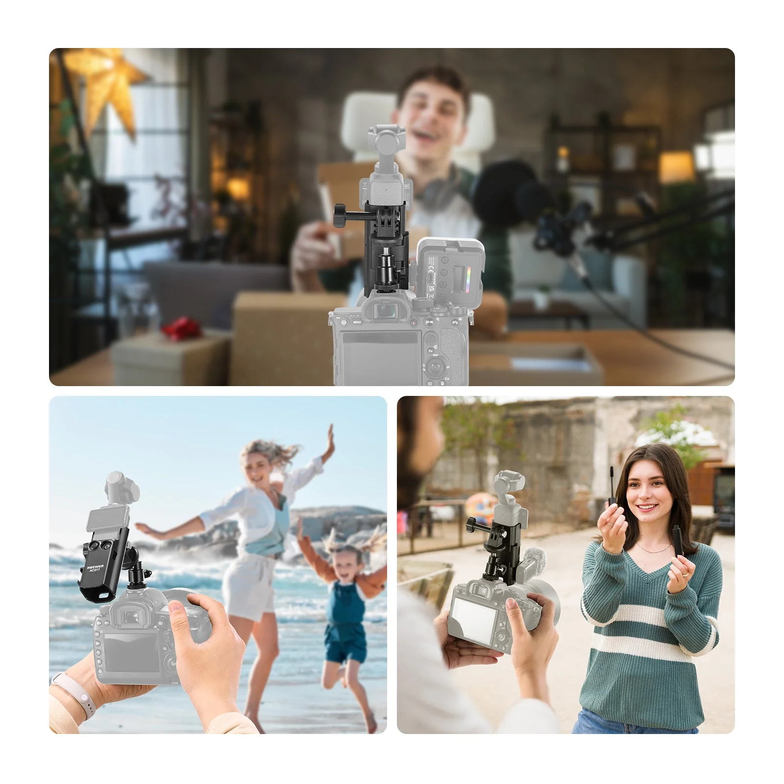NEEWER GP-68 Extension Adapter Mount Kit For DJI Osmo Pocket 3 - Image 5