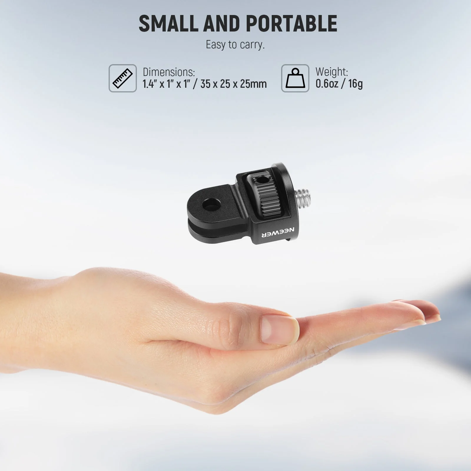 NEEWER GP-7 Action Camera Mount Adapter for Action Camera - Image 7