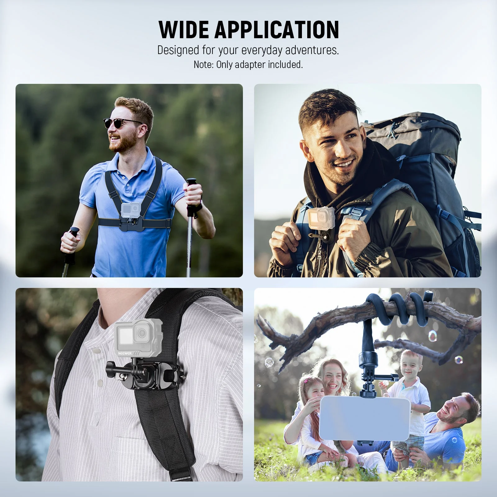 NEEWER GP-7 Action Camera Mount Adapter for Action Camera - Image 9