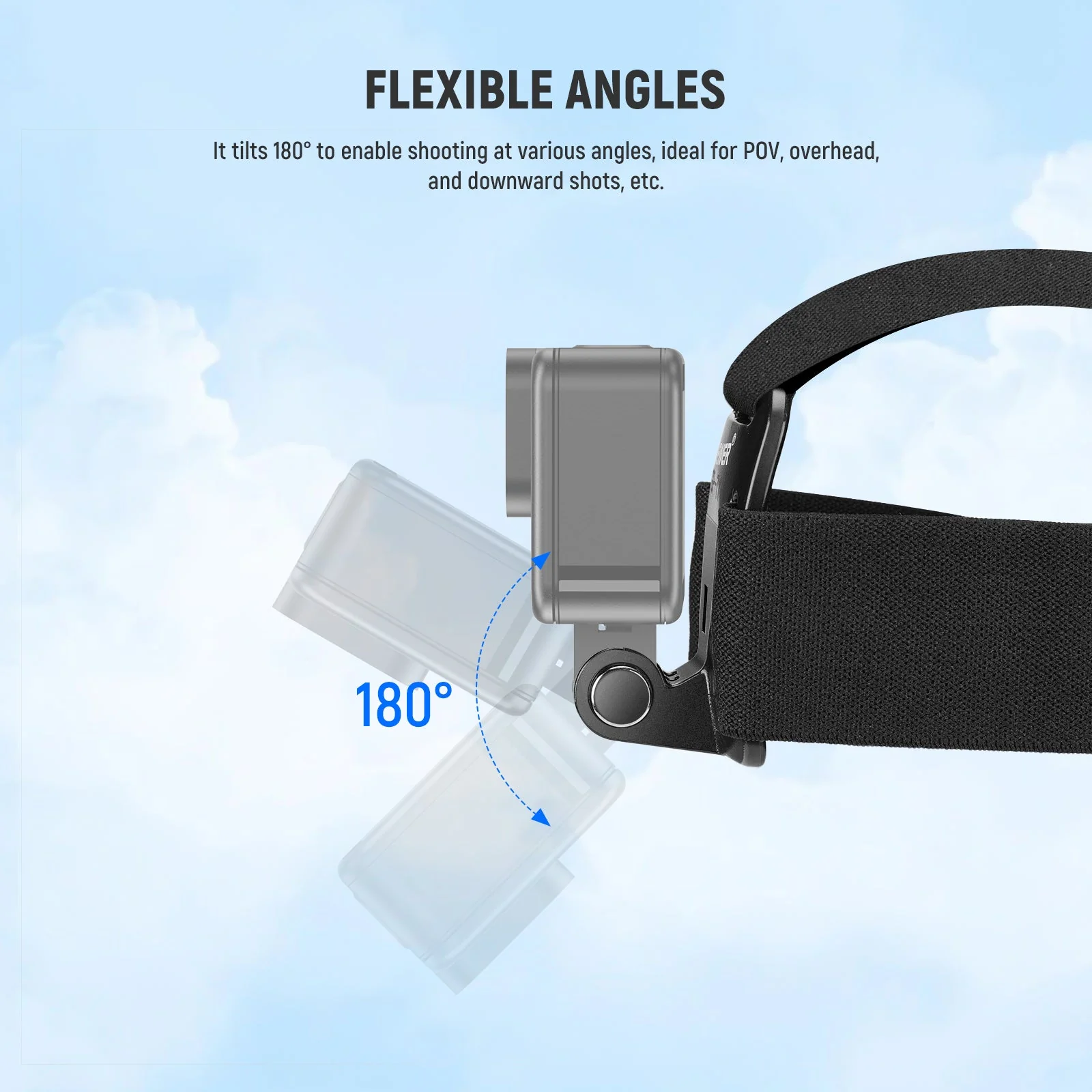 NEEWER GP-71 Adjustable Head Strap Mount for GoPro Series - Image 3