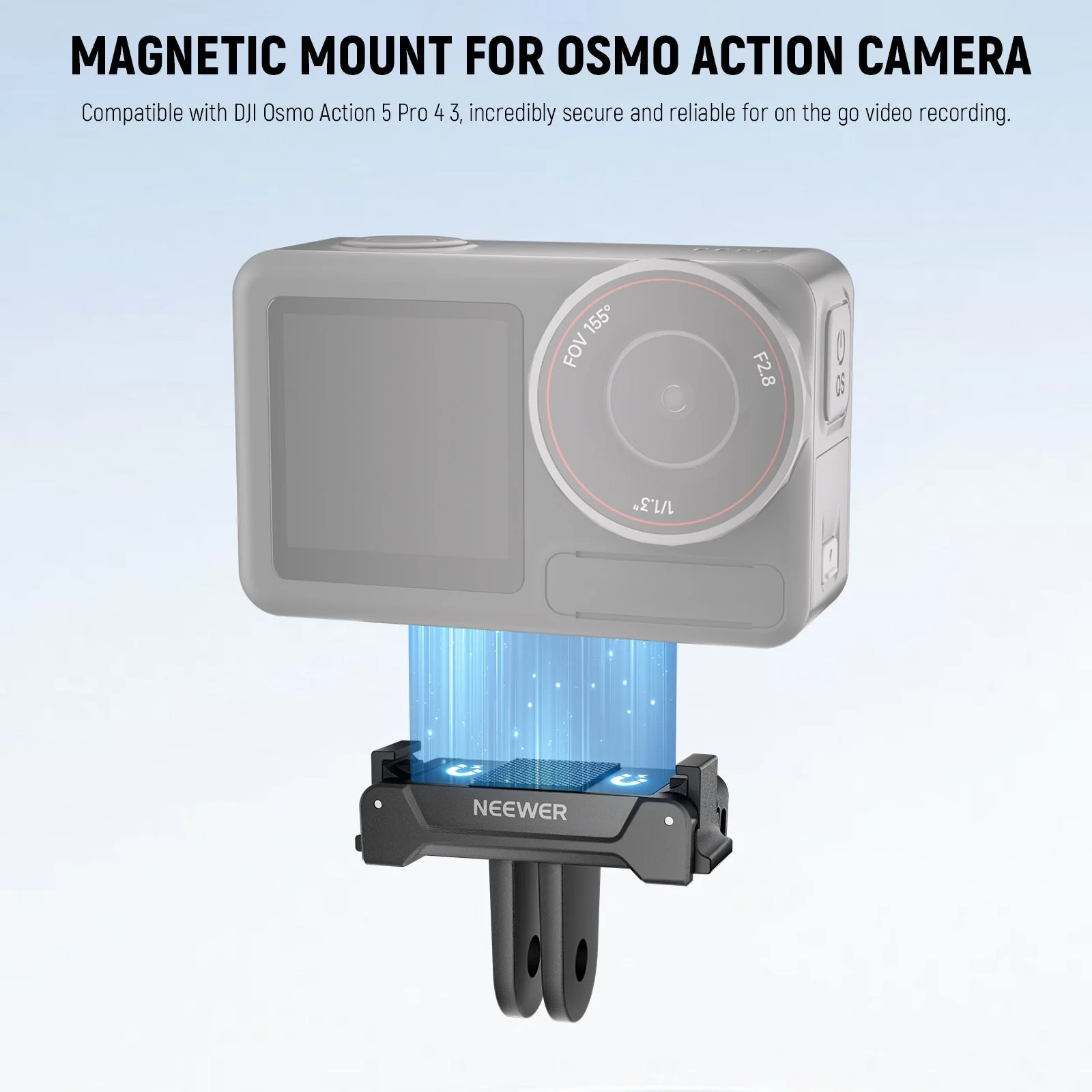 NEEWER GP-73 Magnetic Mount Adapter For DJI Osmo Action 5 Pro 4 3 - Image 2