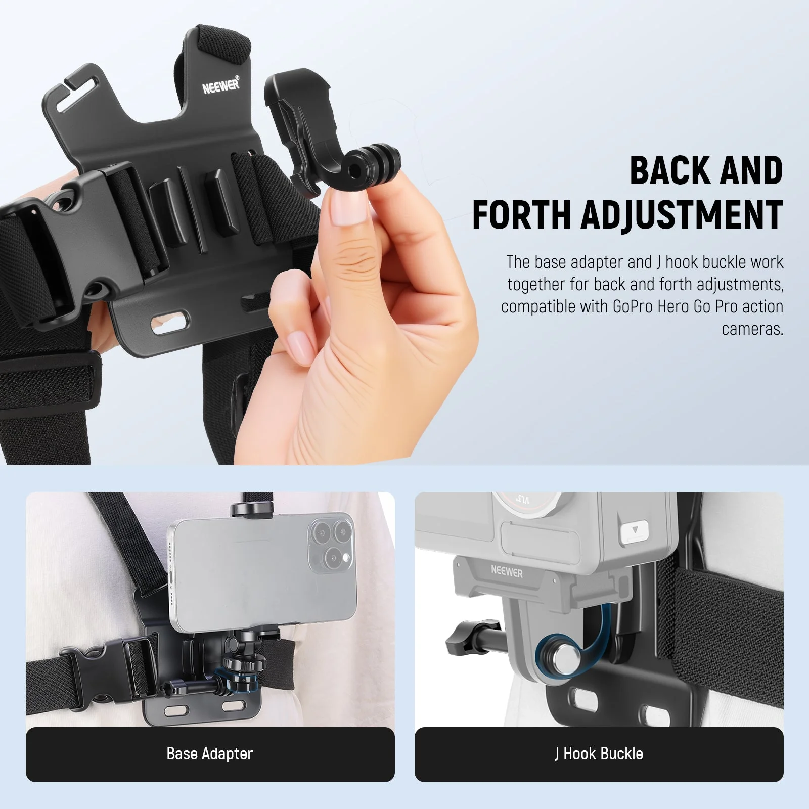 NEEWER GP-74 Phone Chest & Head Strap Mount Accessories Kit - Image 3